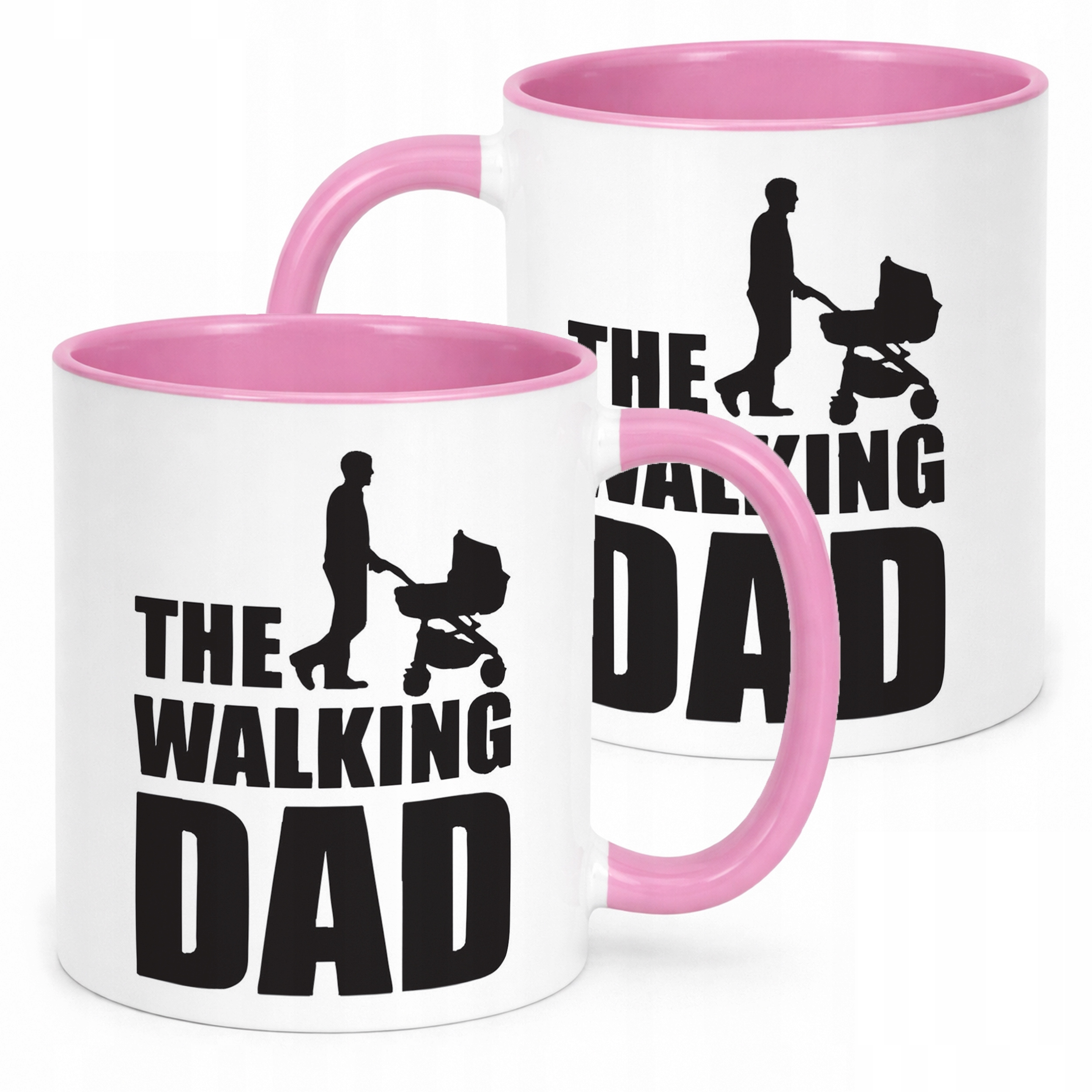 Kubek Różowy Dzień Ojca Dla Taty The Walking Dad Prezent