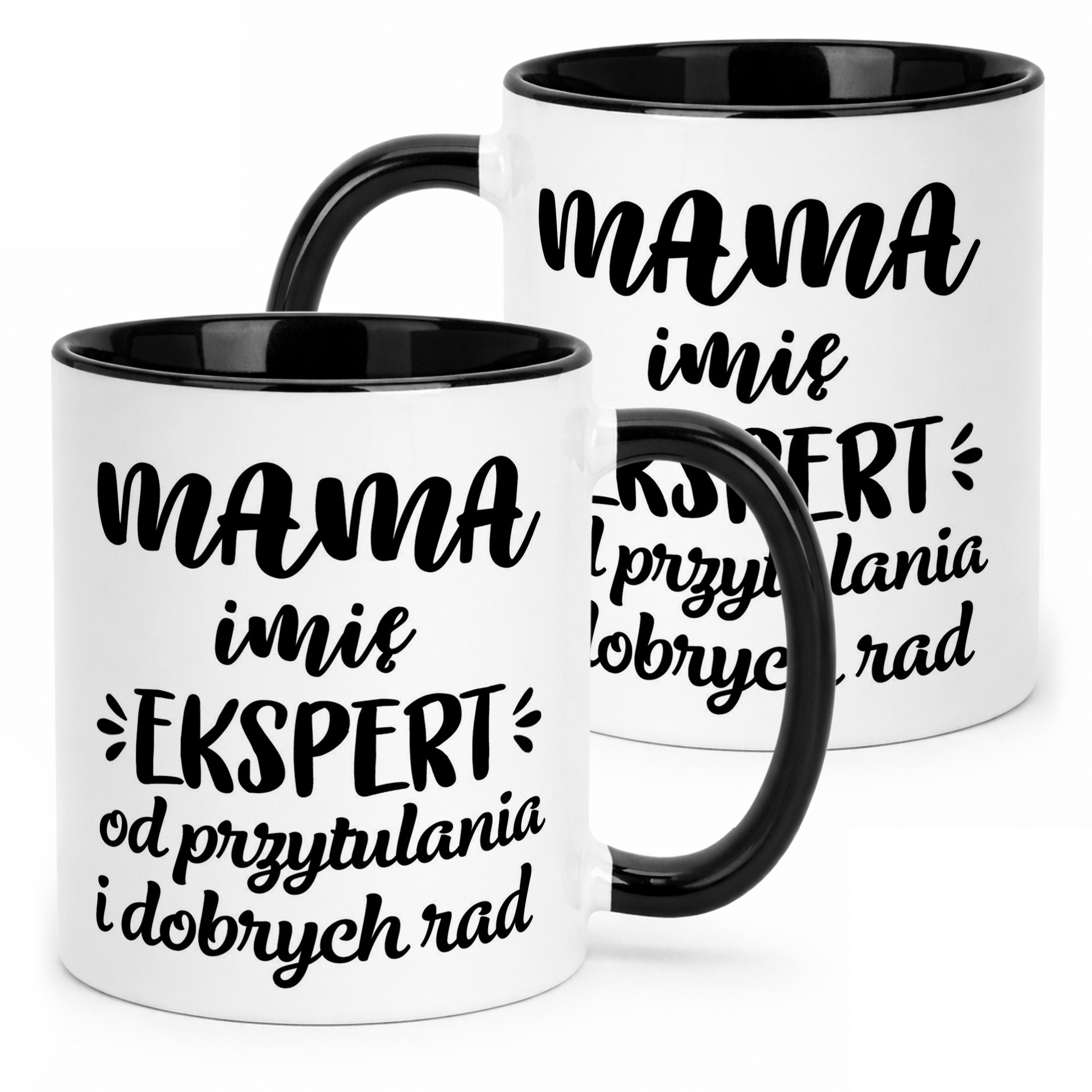 Kubek Czarny Personalizowany Dzień Matki Dla Mamy Prezent Upominek
