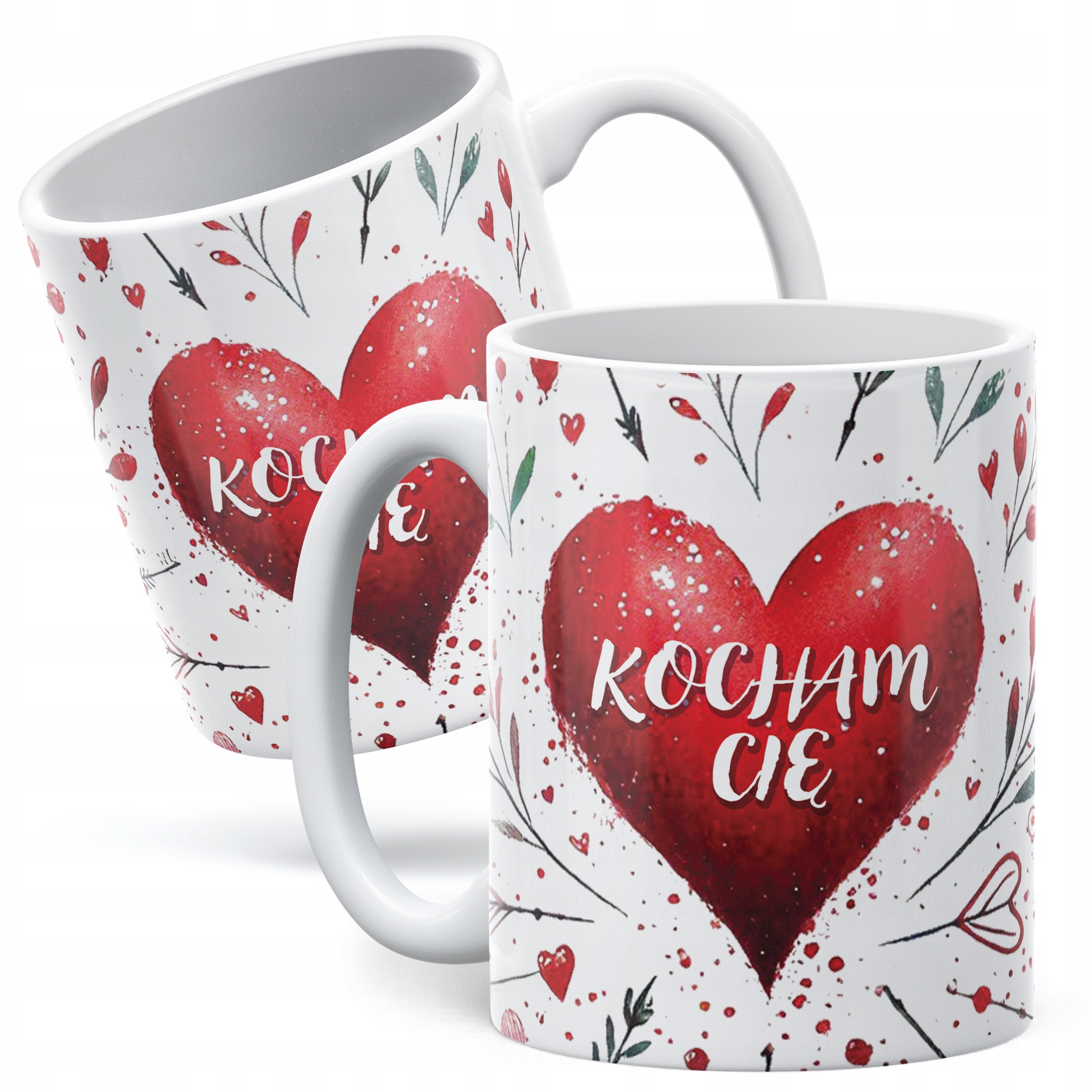 Kubek walentynkowy na Walentynki Kocham Cię Serce Miłość Prezent Upominek