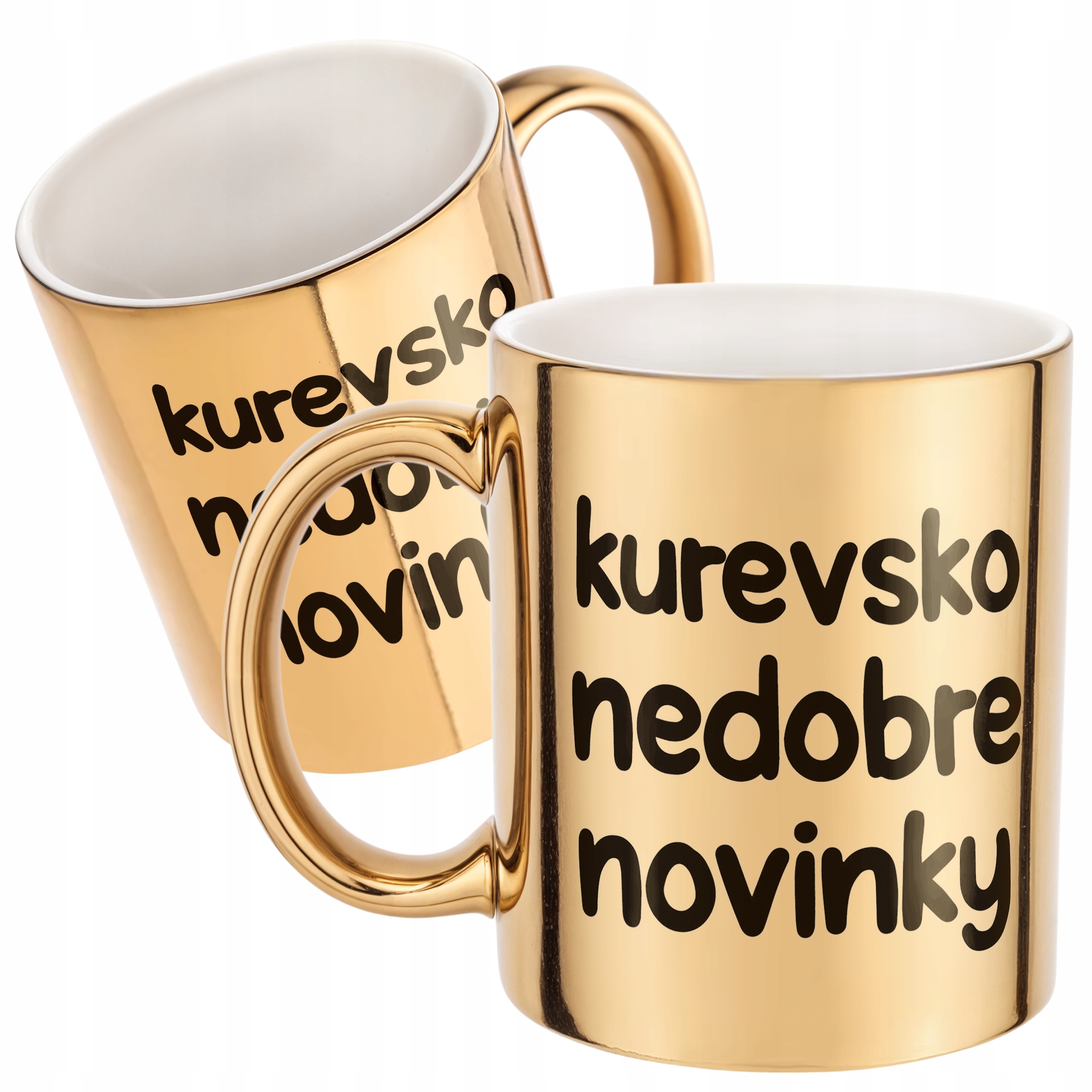 Złoty Kubek Ku**vsko Nedobre Novinky Śmieszny Zabawny Prezent