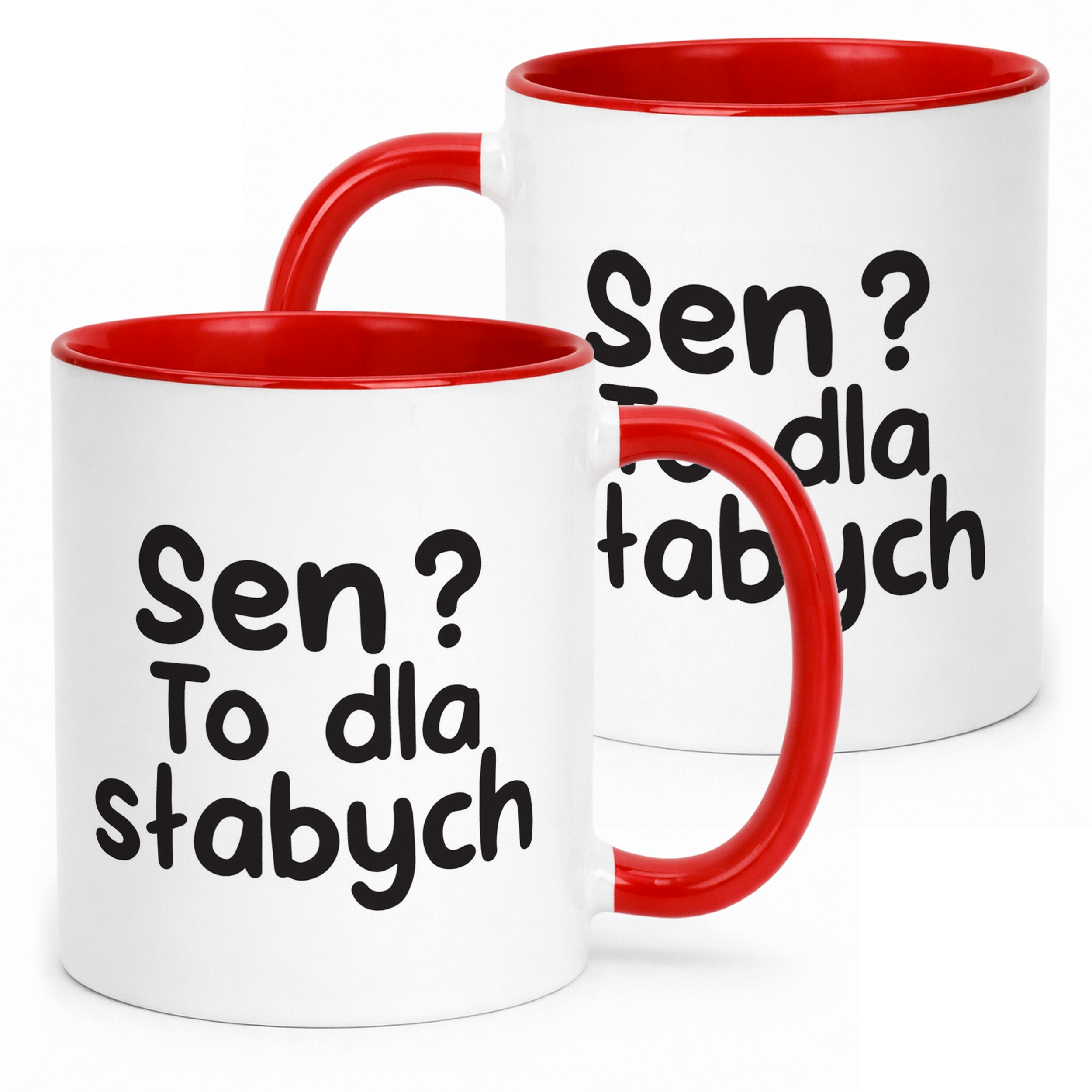 Kubek Czerwony Sen To Dla Słabych Śmieszny Zabawny Prezent