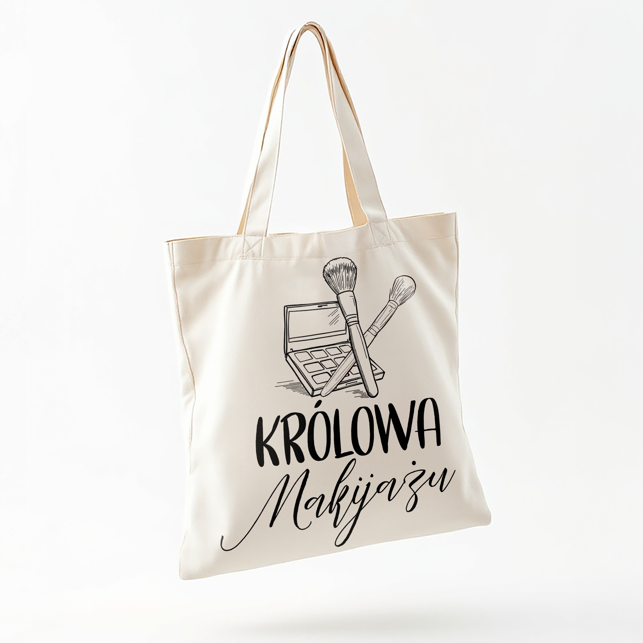 Torba bawełniana na zakupy Królowa Makijażu Wizażystka Prezent