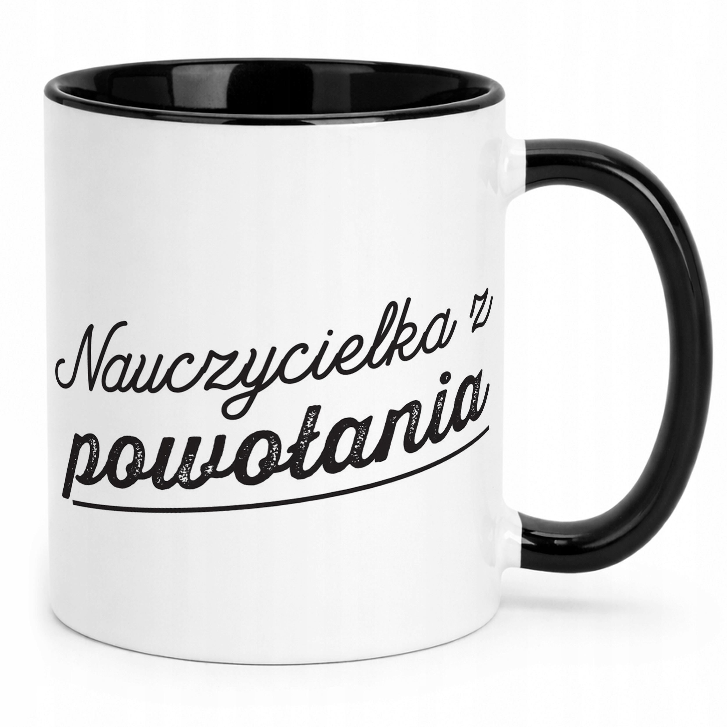 Kubek Czarny Najlepsza Nauczycielka Dzień Nauczyciela Prezent