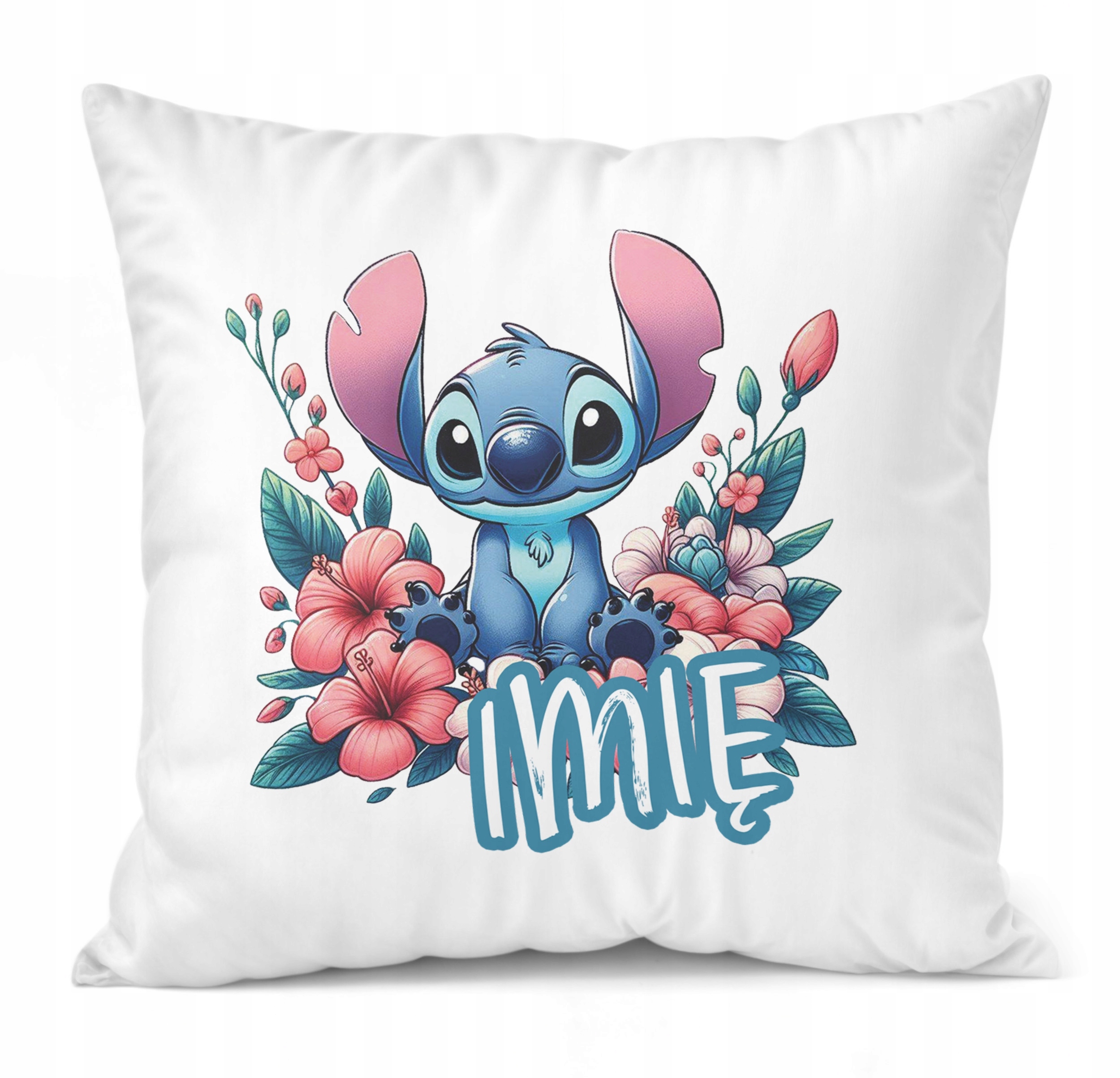 Zestaw Personalizowany Kubek + Poduszka 38×38 cm Dla Fanów Lilo i Sticz