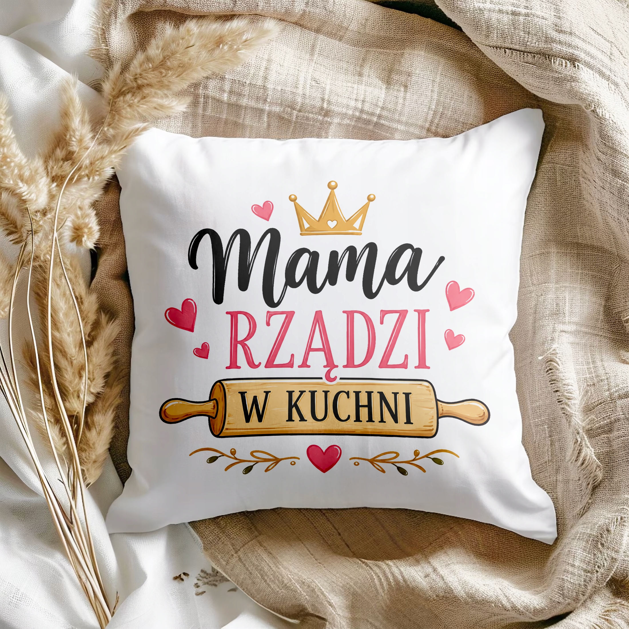 Poduszka 38x38cm prezent dla mamy na Dzień Matki fajny upominek dla mamy
