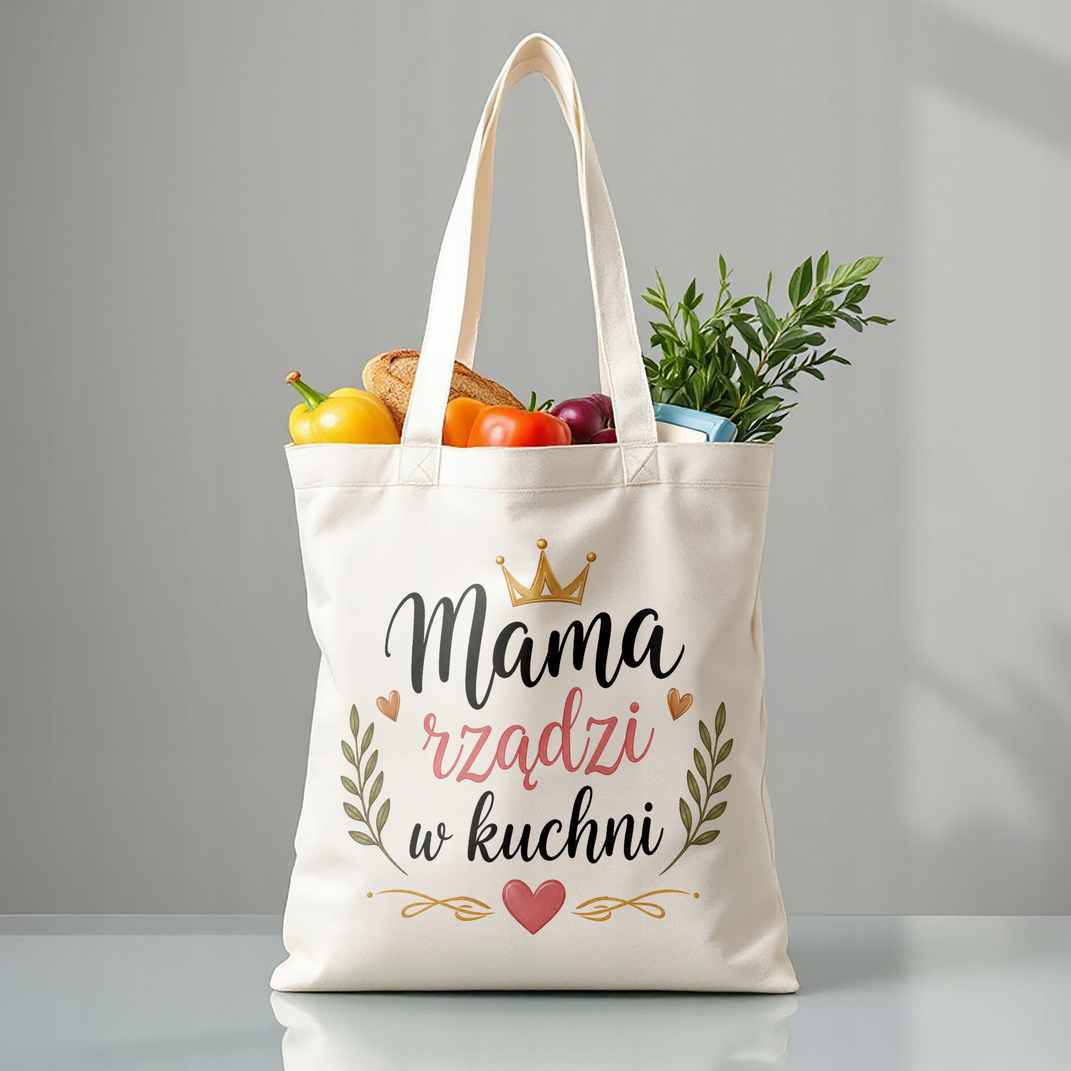 Torba bawełniana premium dla mamy prezent na Dzień Matki uroczy upominek