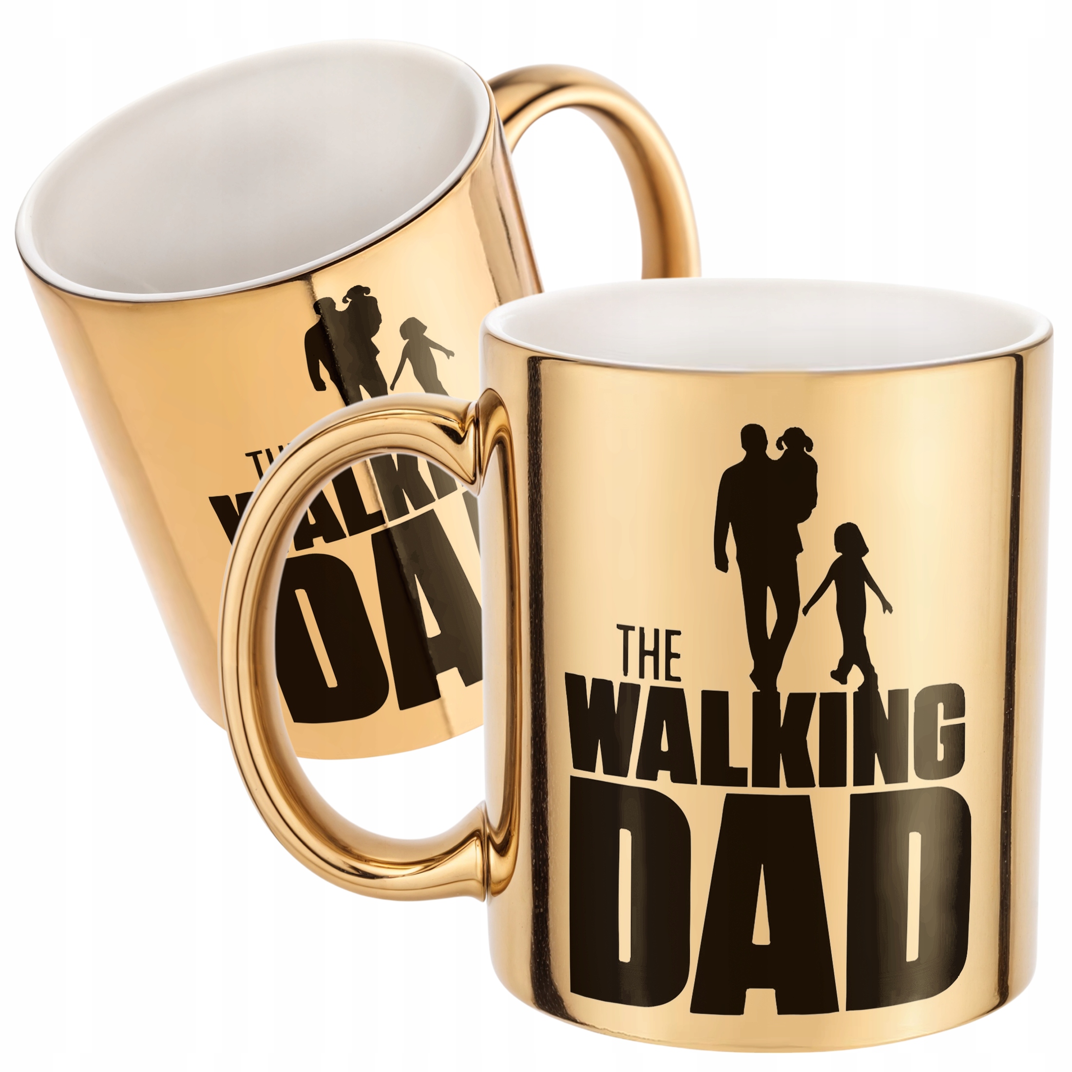 Złoty Kubek Dzień Ojca Dla Taty The Walking Dad Prezent