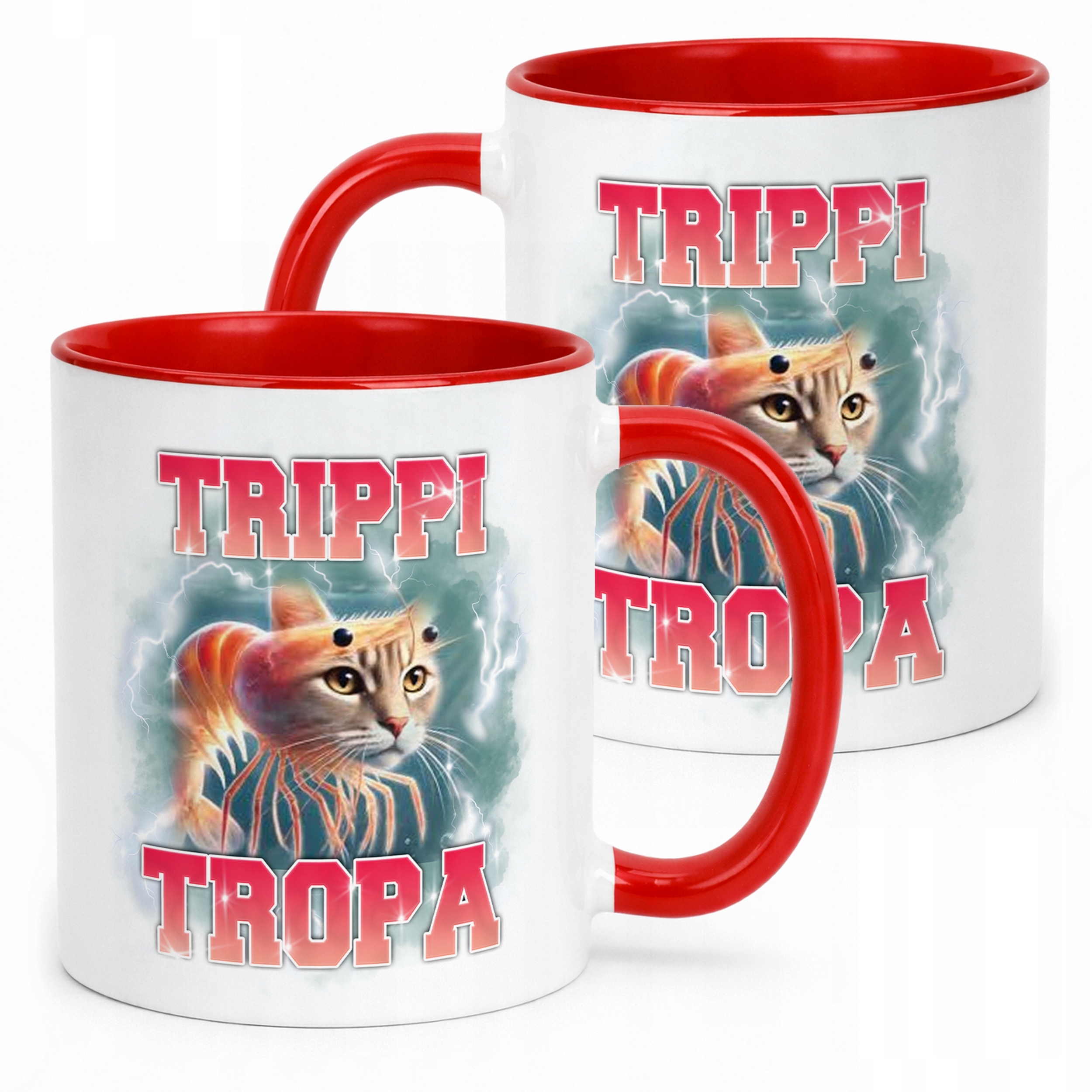 Kubek ceramiczny BRAINROT Trippi Troppi Memy Zabawny TikTok Viral