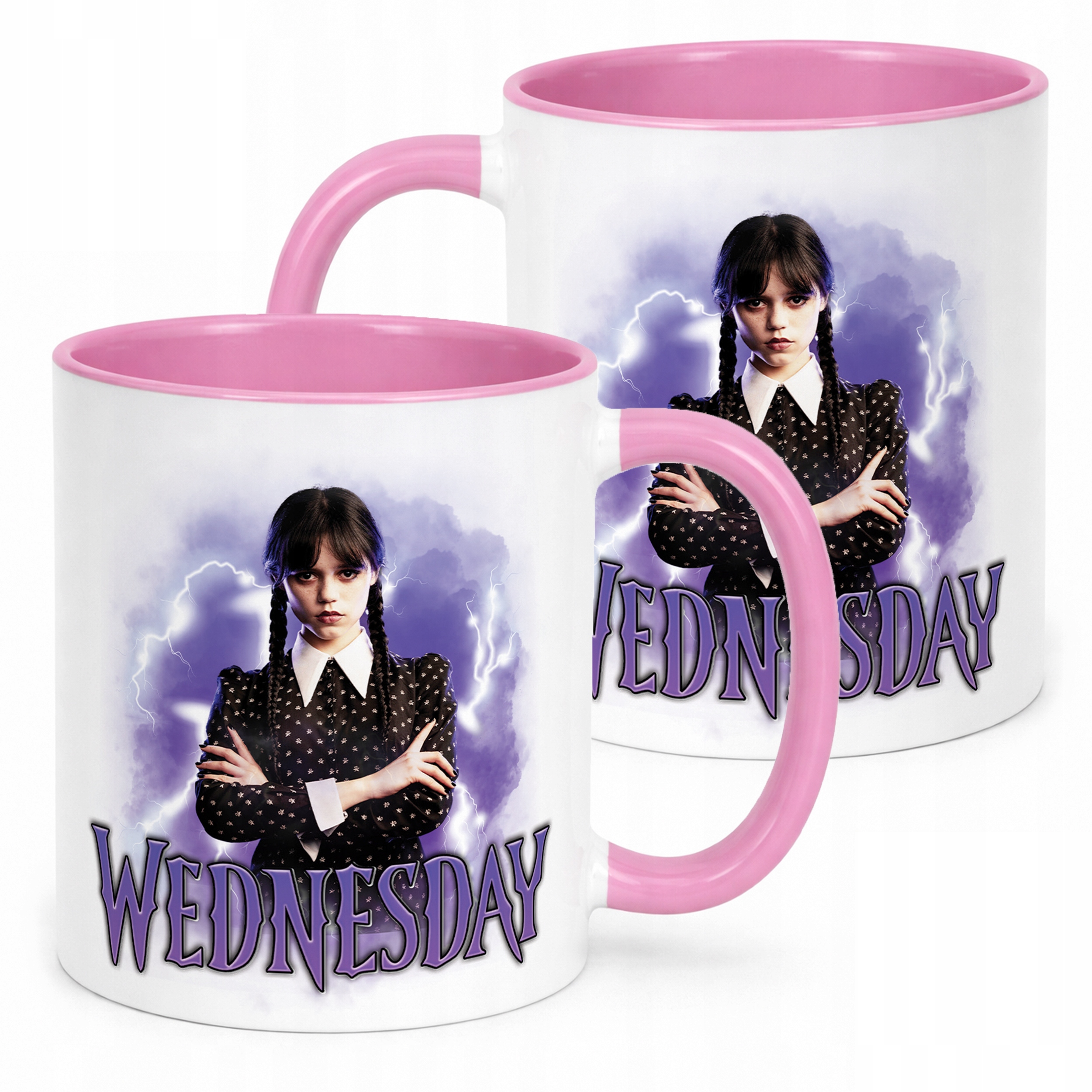 Kubek Różowy Nevermore Wednesday Addams Dla Fanów Prezent