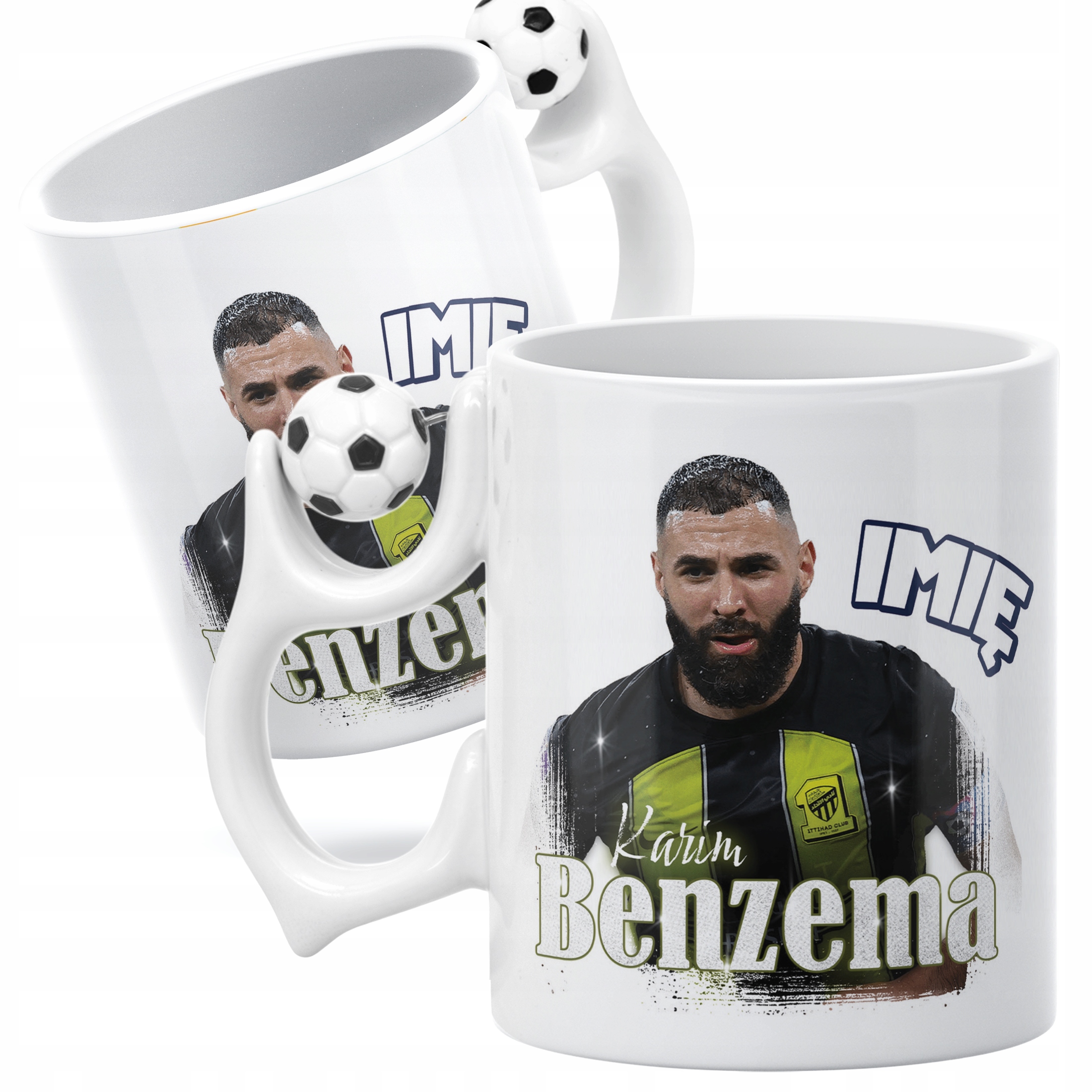 Kubek piłkarski personalizowany Karim Benzema dla kibiców Al-Ittihad