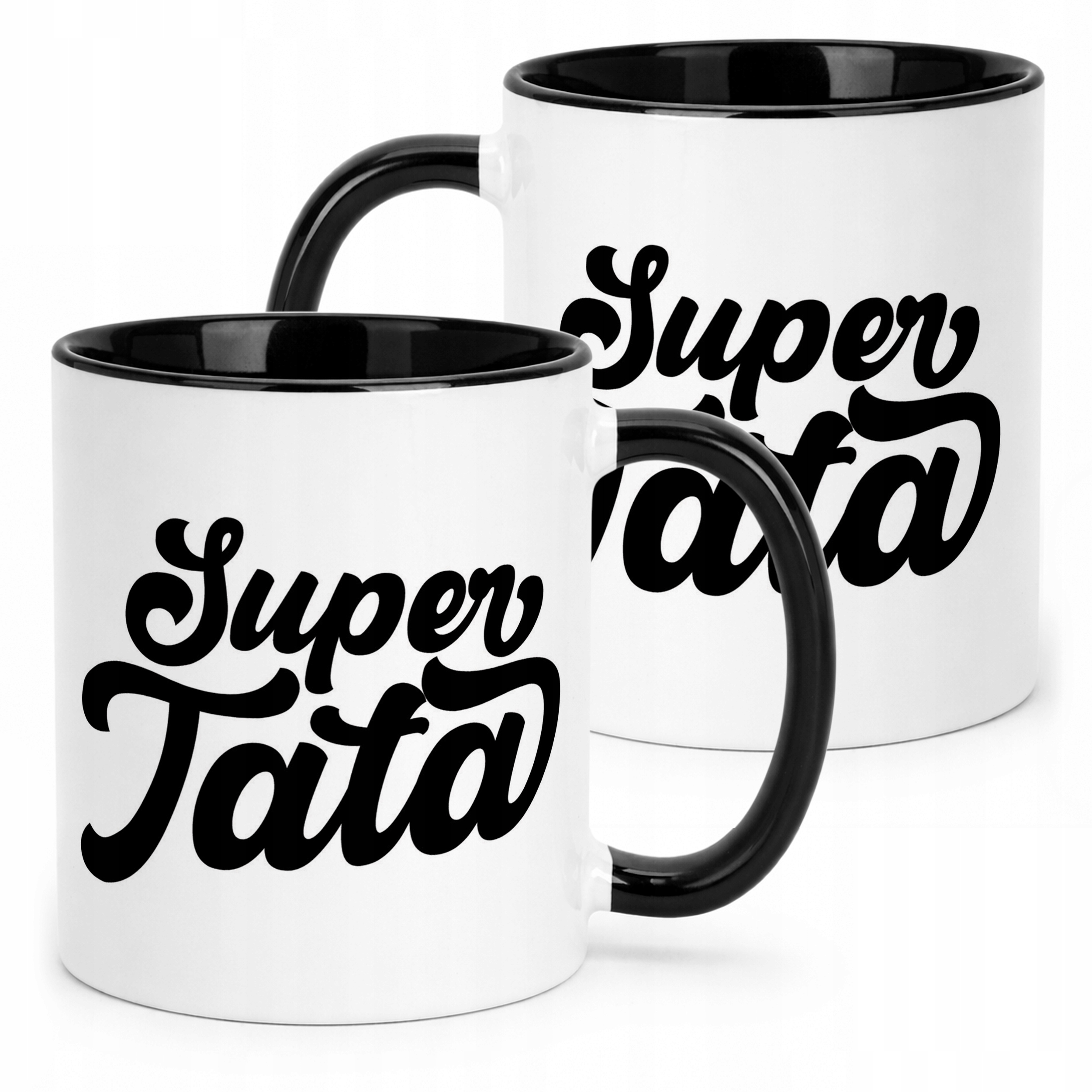 Kubek Czarny Dzień Ojca Dla Taty Super Tata Prezent