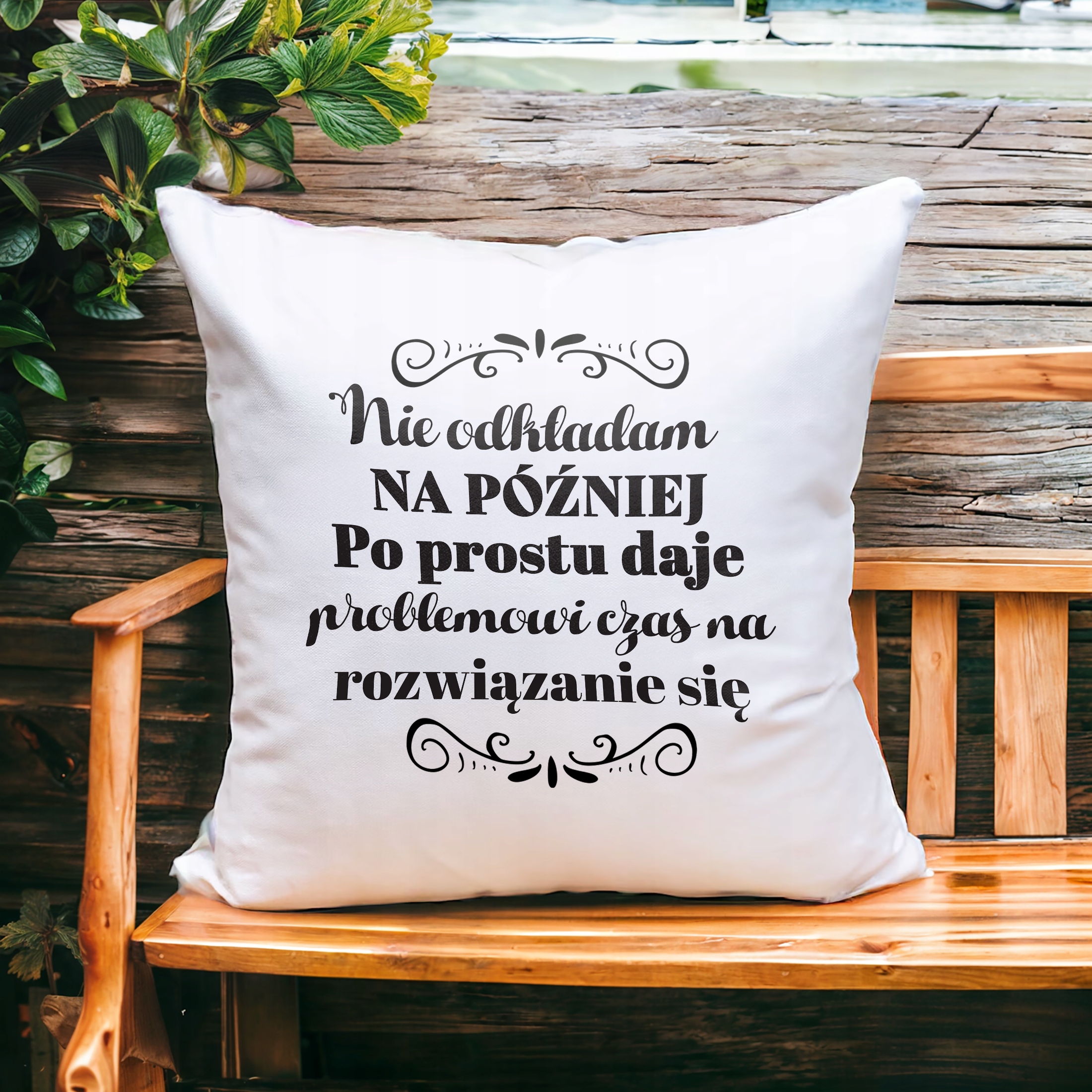 Poduszka 38x38cm Dzień Kobiet Prezent Dla Kobiety Nie Odkładam Na Później