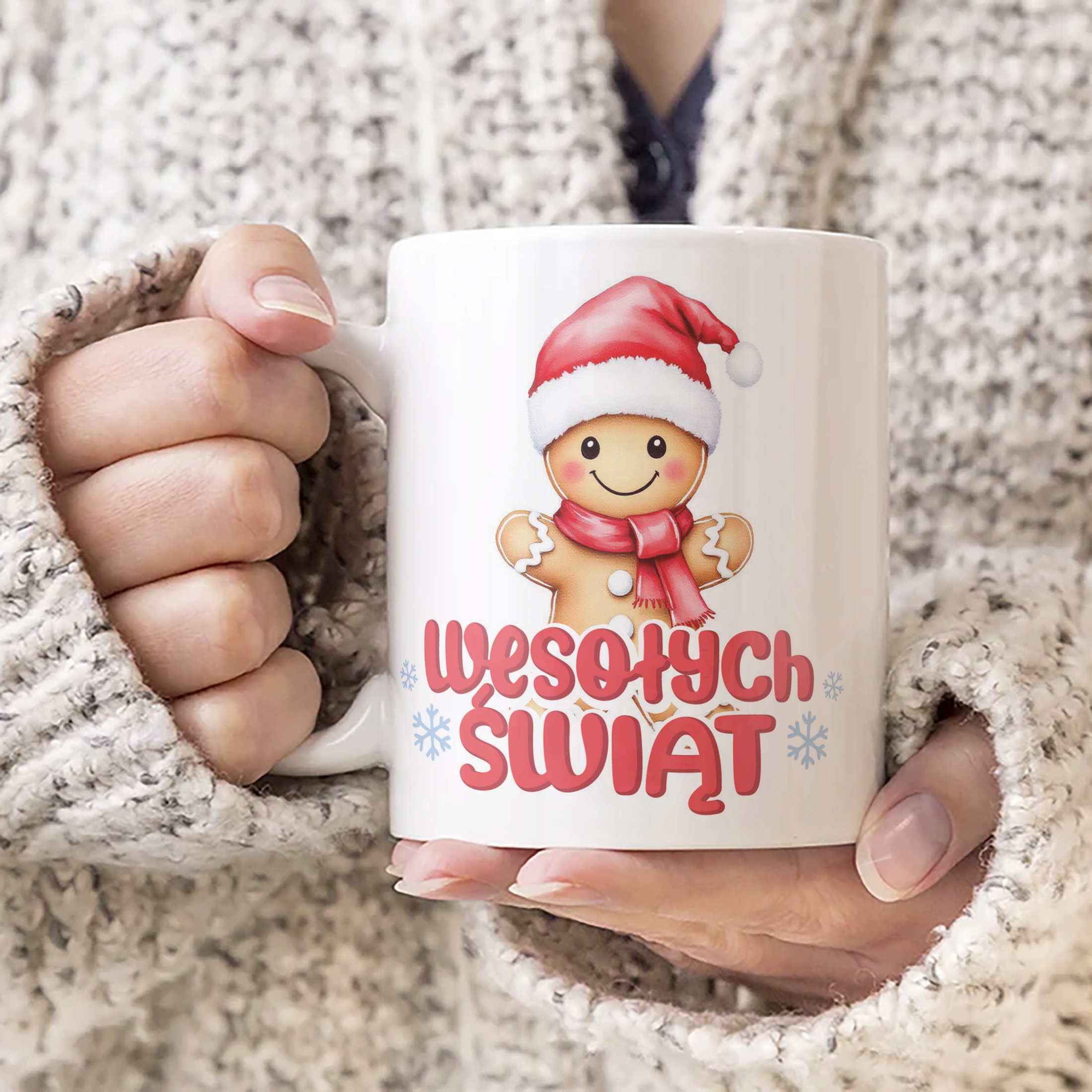 Kubek Ceramiczny Świąteczny Wesołych Świąt Boże Narodzenie Prezent