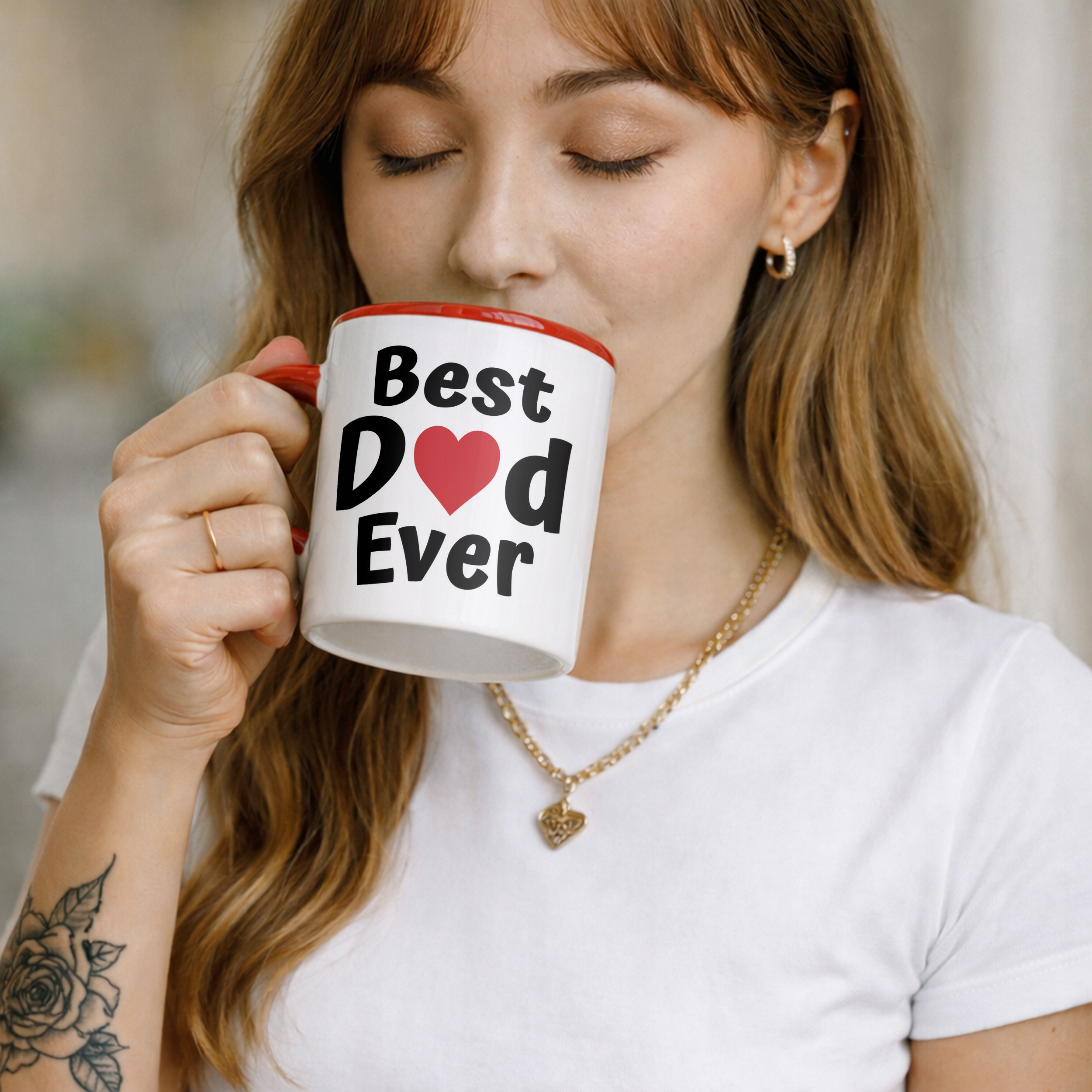 Kubek ceramiczny Dzień Ojca Best Dad Ever Upominek Dla Taty