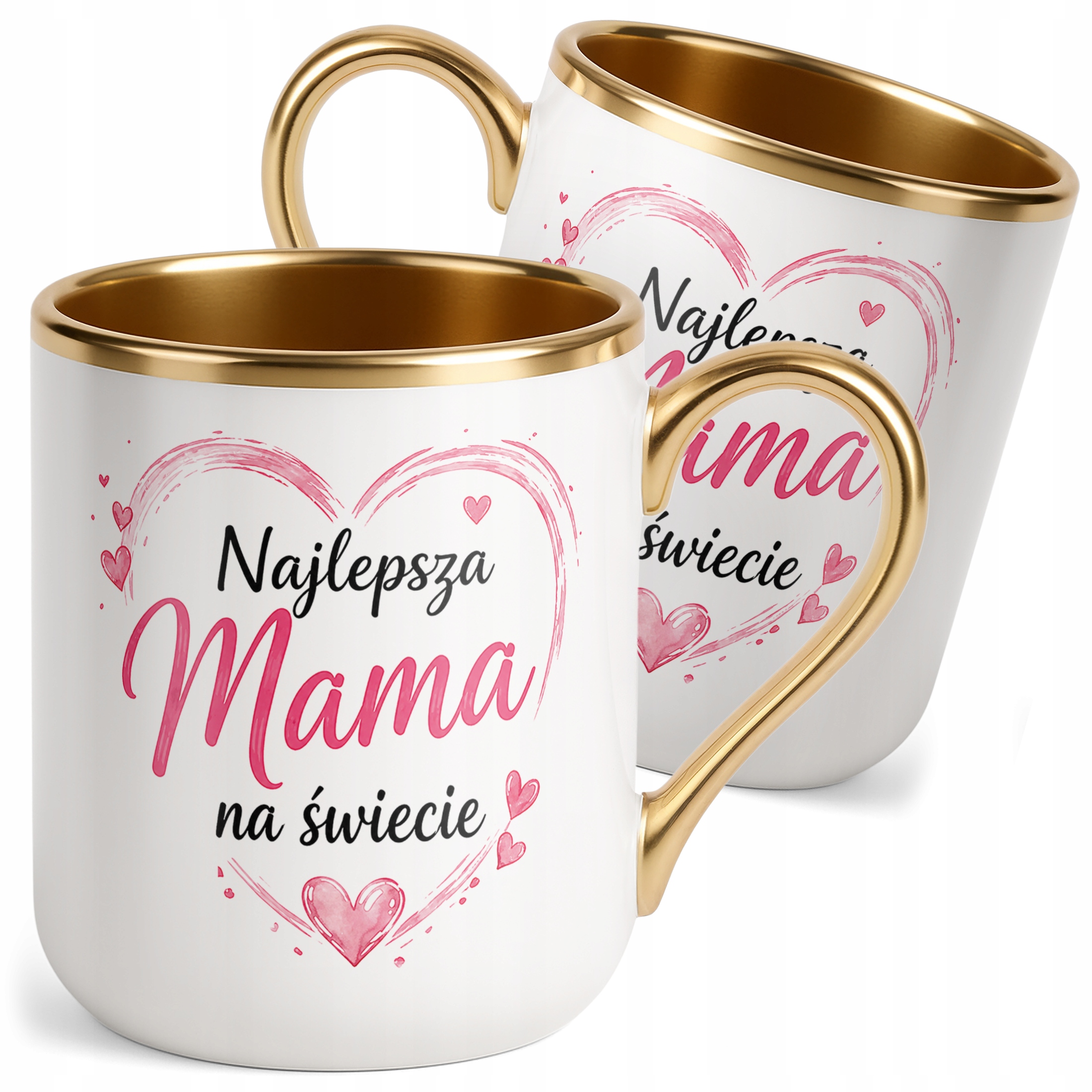 Kubek premium złoty dla mamy prezent na Dzień Matki piękny upominek mamy