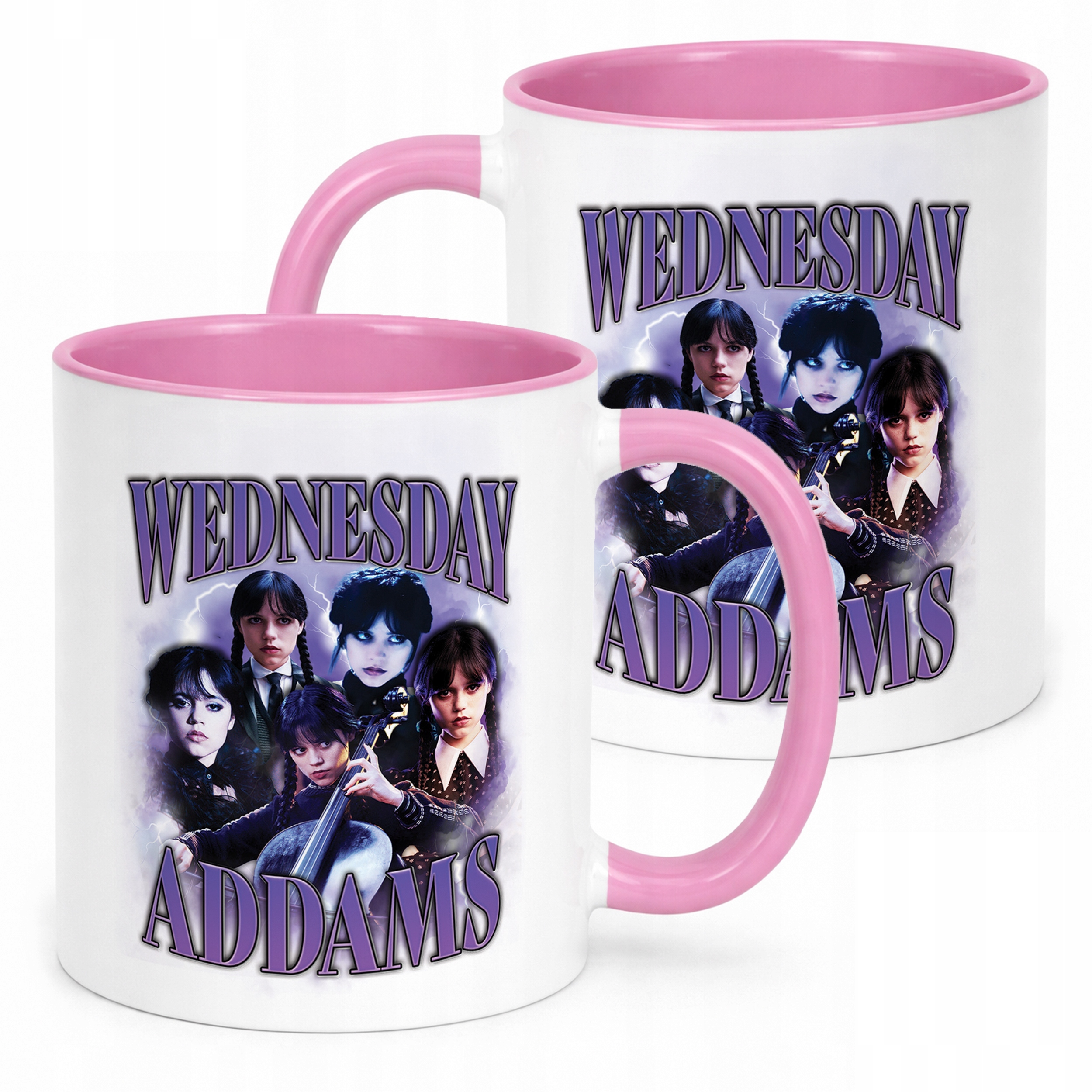 Kubek Różowy Nevermore Wednesday Addams Dla Fanów Prezent