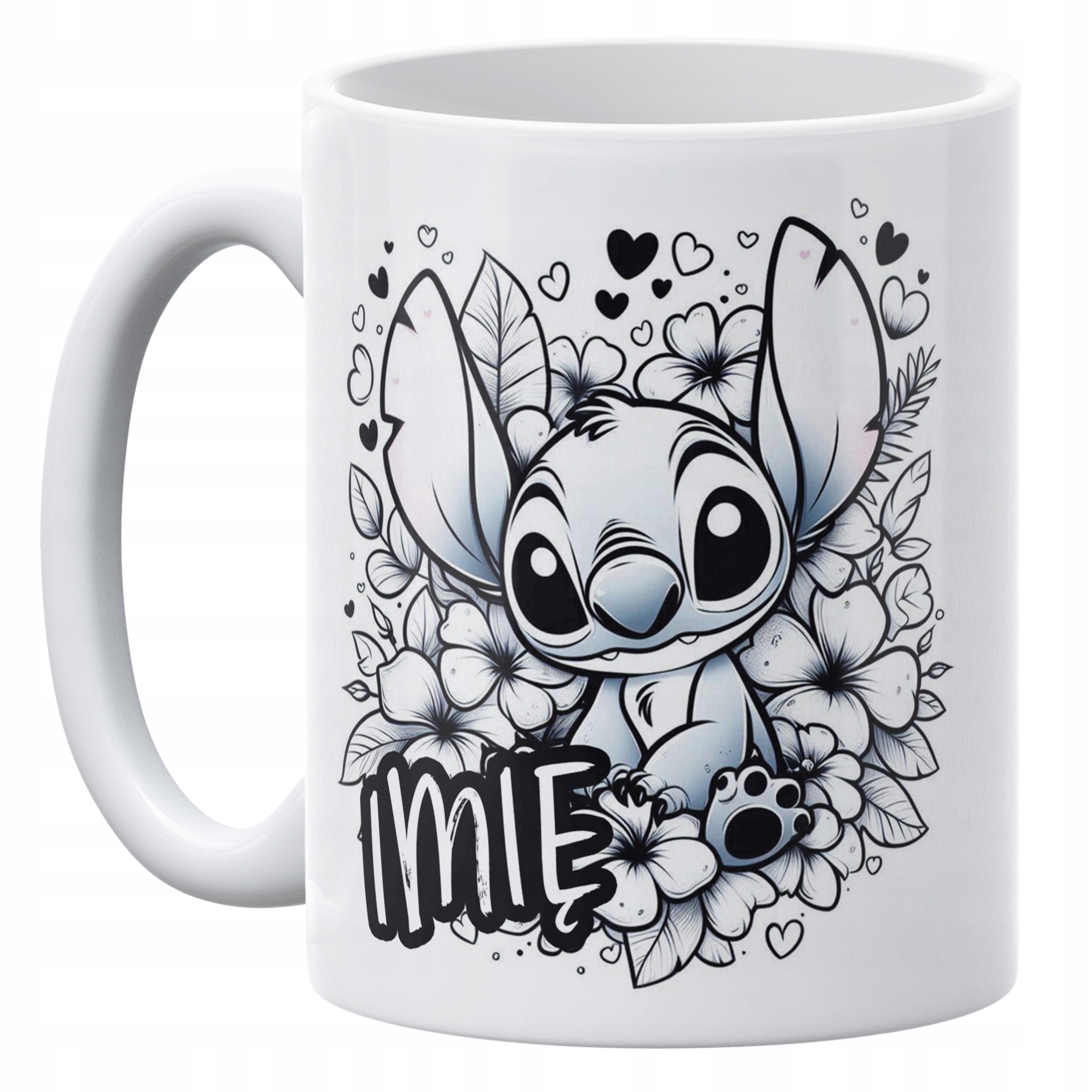 Zestaw Personalizowany Kubek + Poduszka 38×38 cm Dla Fanów Lilo i Sticz