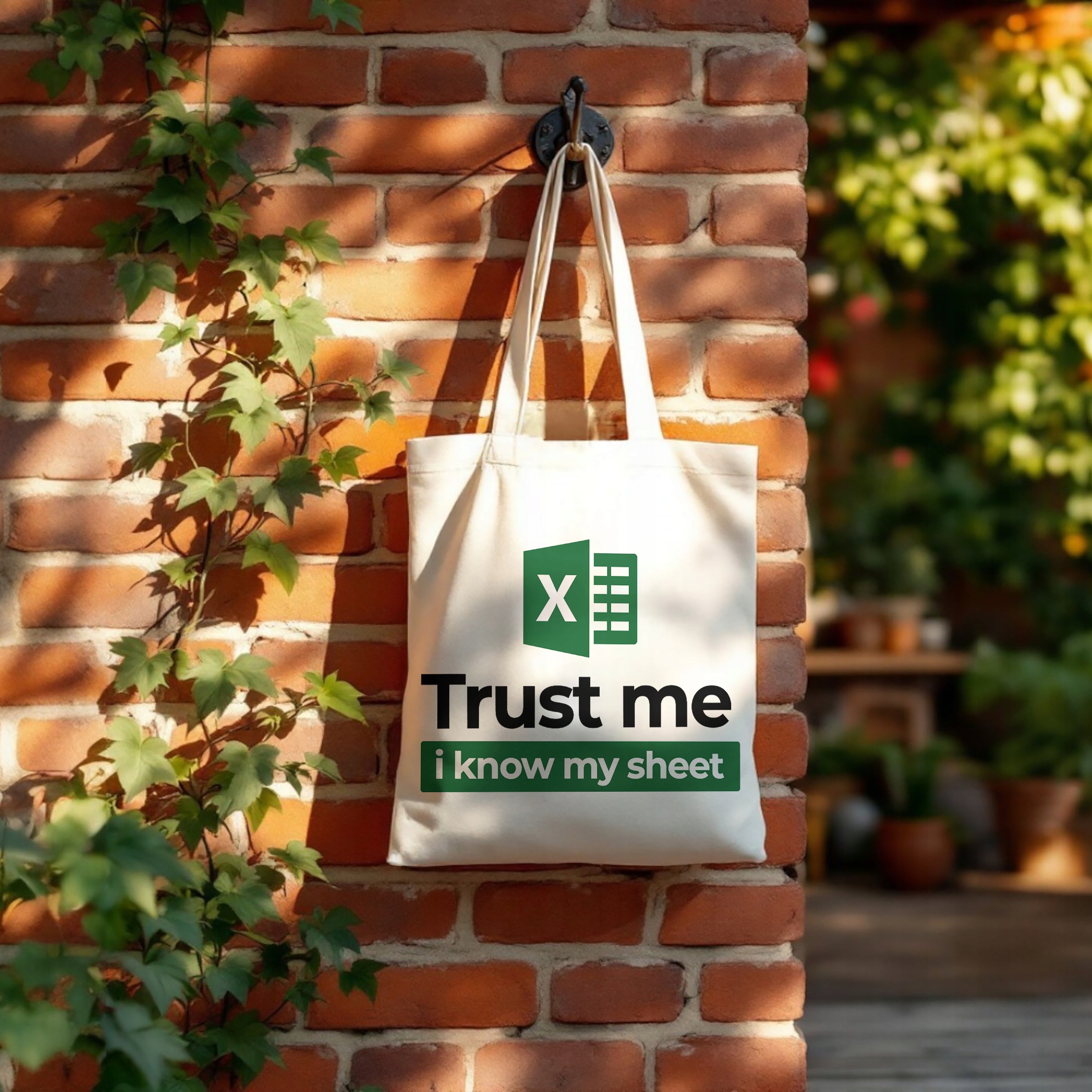 Torba bawełniana na zakupy Trust Me Excel Zabawny Prezent