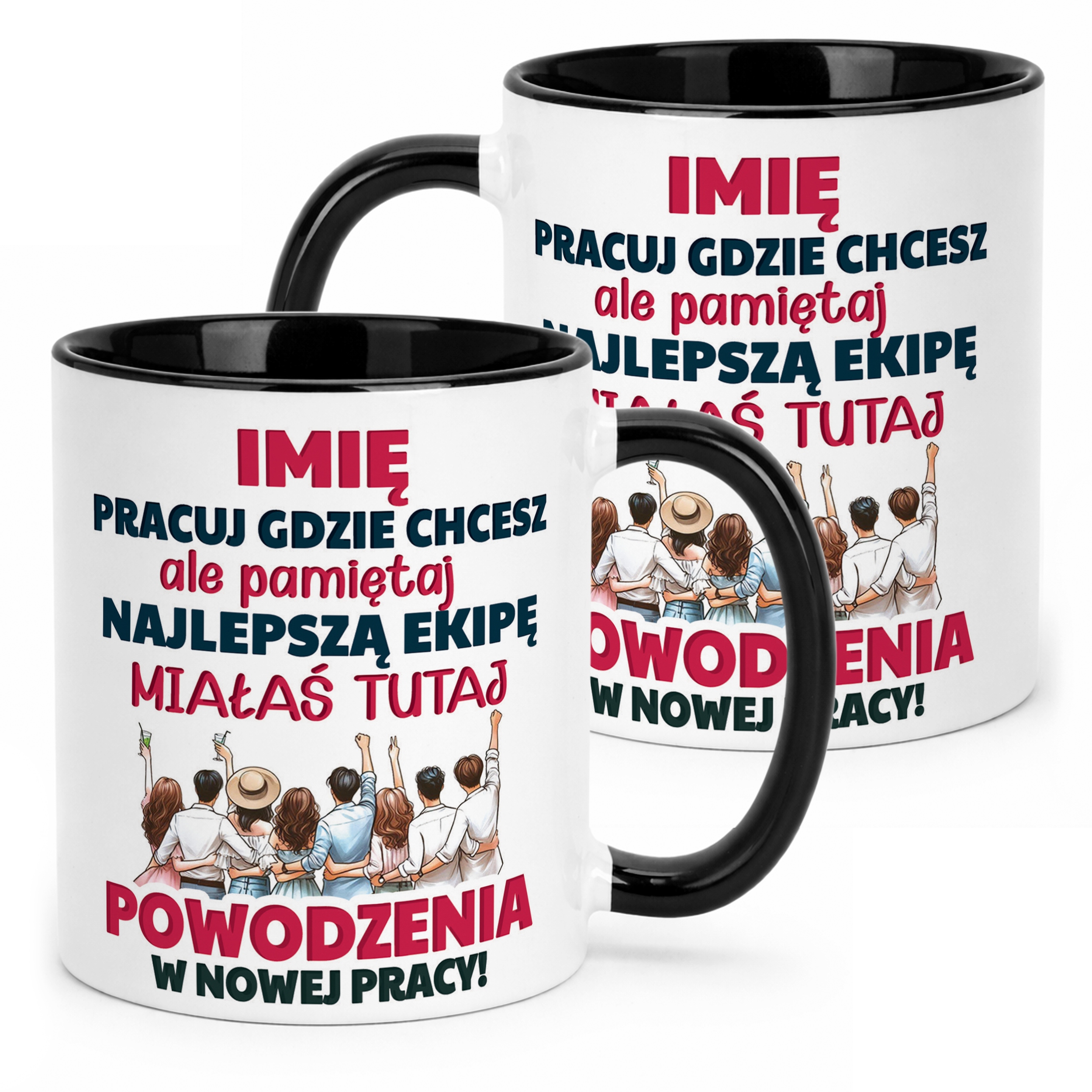 Kubek Czarny Personalizowany Pożeganie Odejście z Pracy Prezent