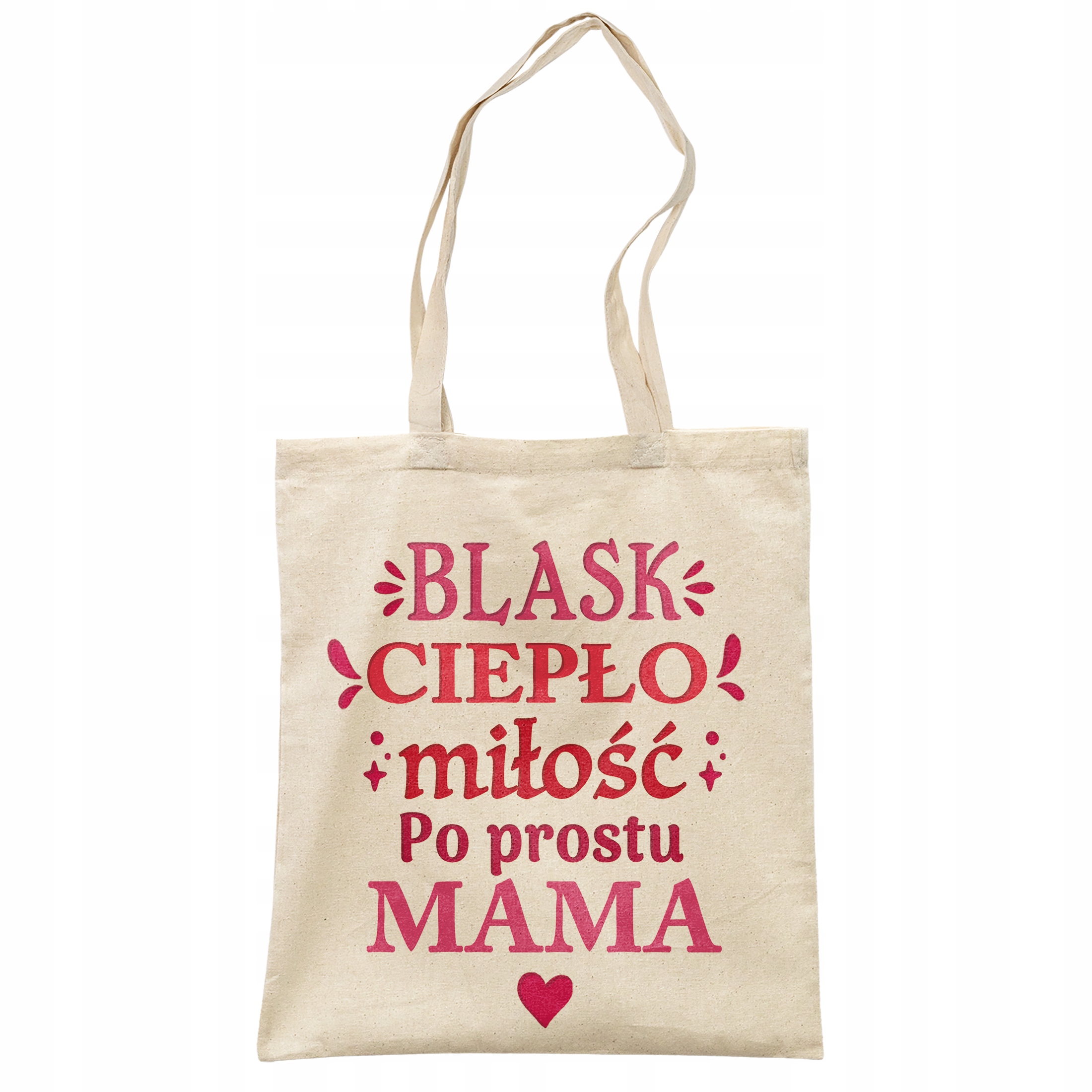Torba bawełniana na zakupy Dzień Matki Dla Mamy Prezent Blask Ciepło