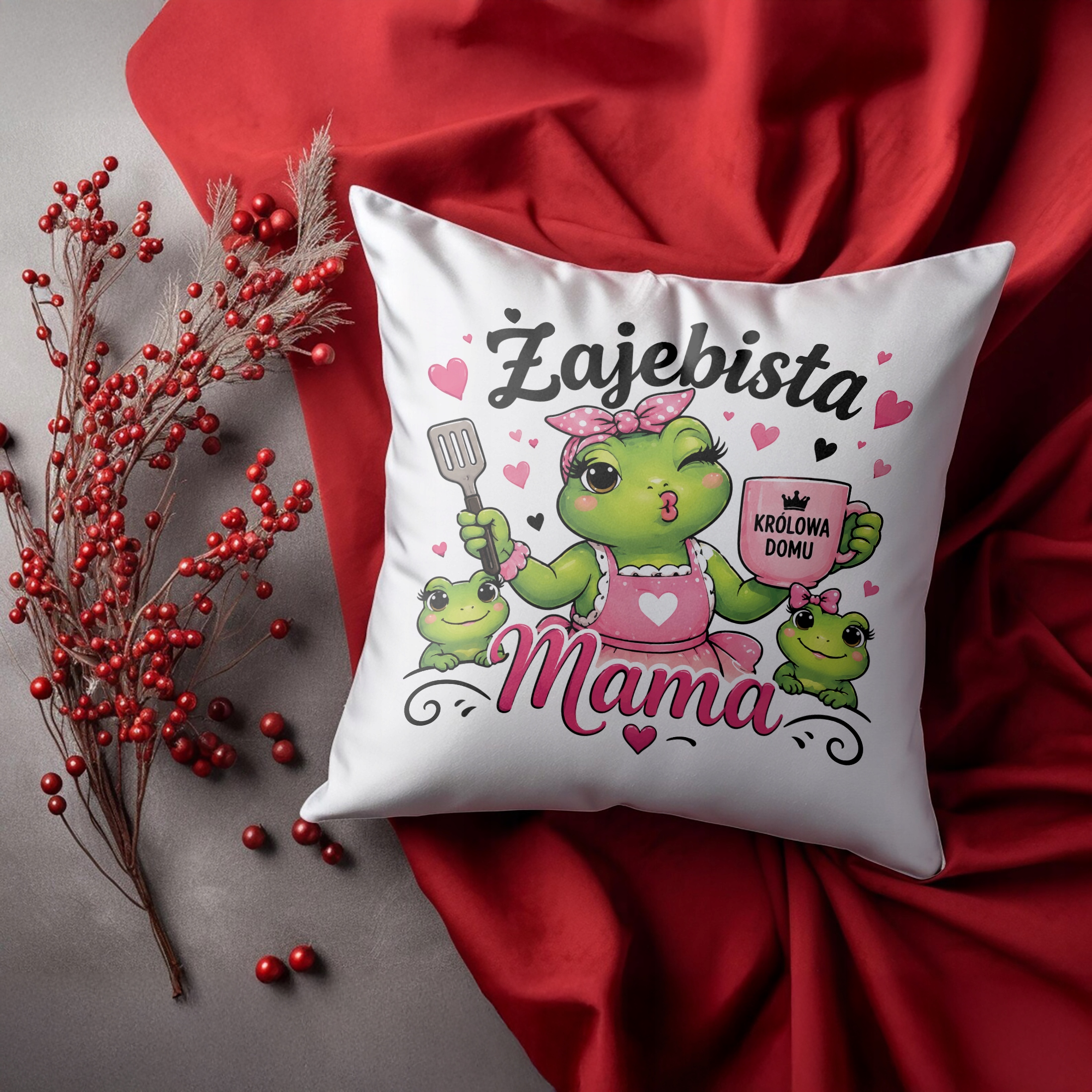 Poduszka dla mamy 38x38cm prezent na Dzień Matki prezent dla mamusi