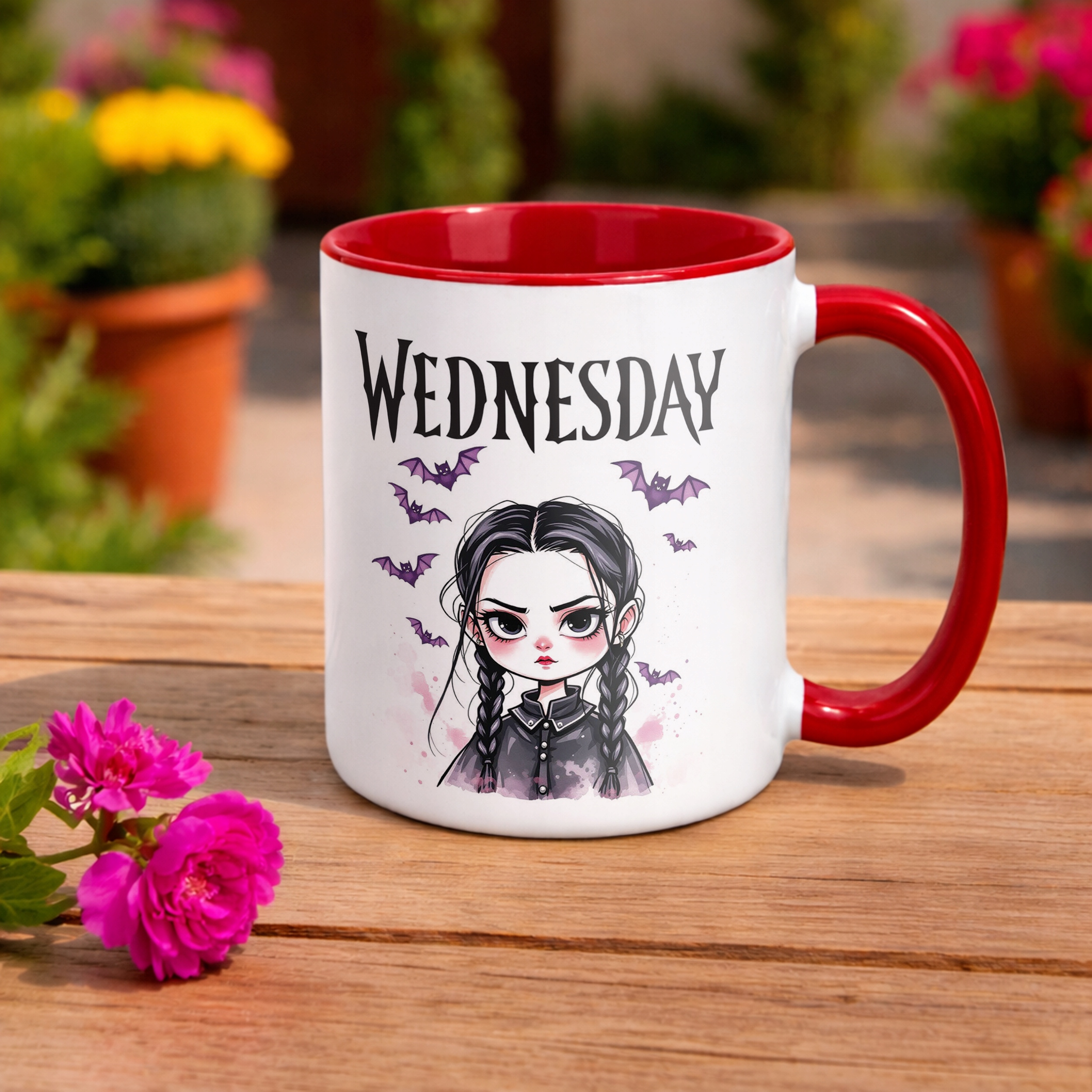 Kubek ceramiczny Nevermore Wednesday Addams Dla Fanów Prezent