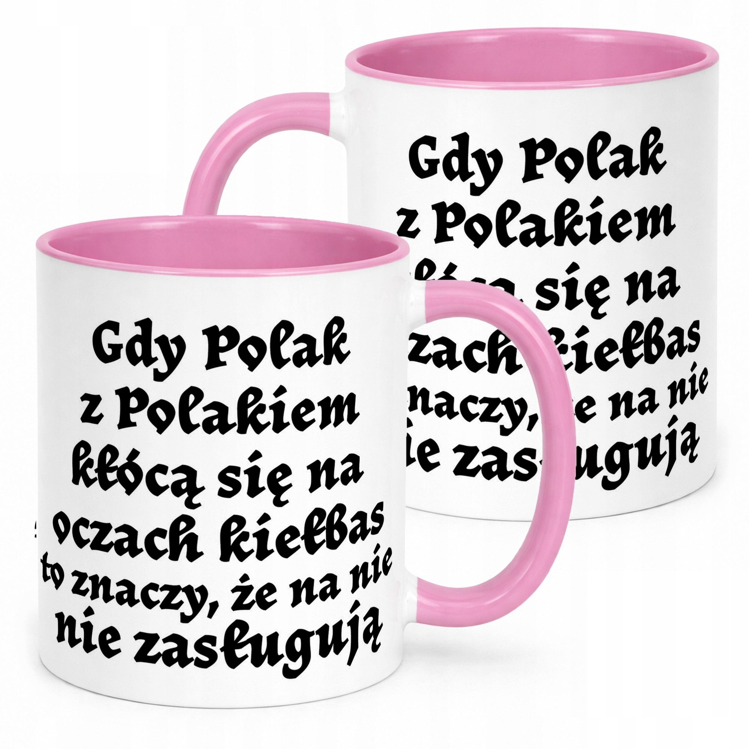 Kubek Różowy 1670 Gdy Polak z Polakiem Dla Fanów Serialu Prezent