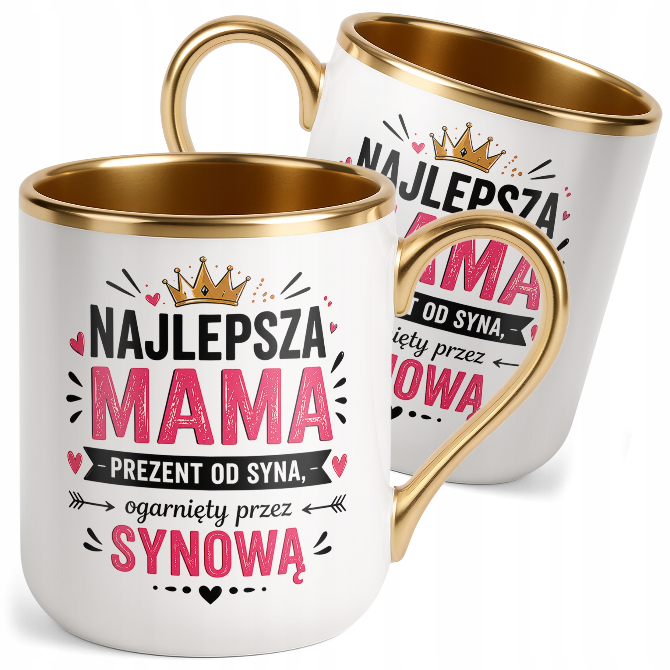 Dzień Matki prezent dla mamy kubek premium złoty upominek dla mamy