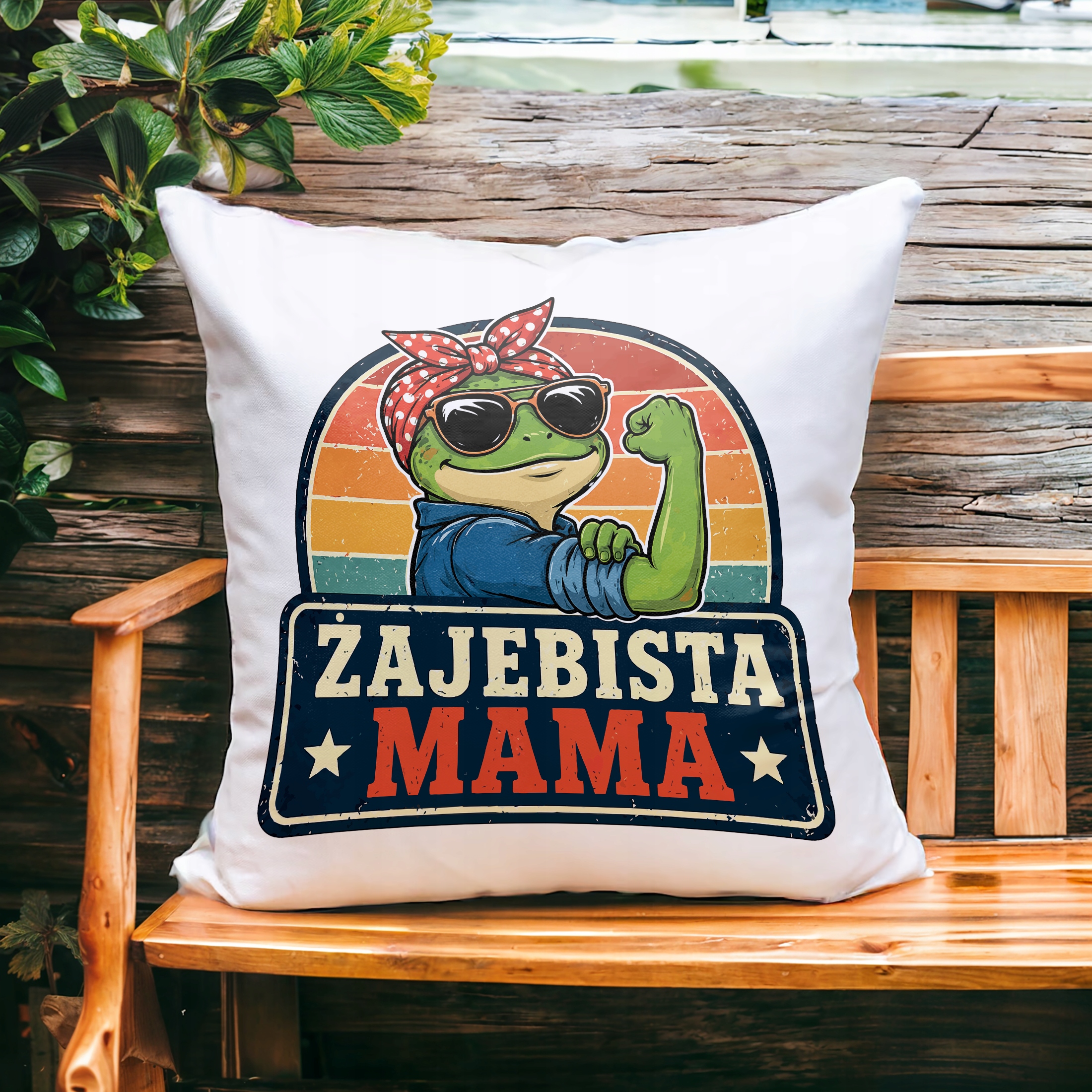Poduszka dla mamy 38x38cm prezent na Dzień Matki pomysł na prezent mamy