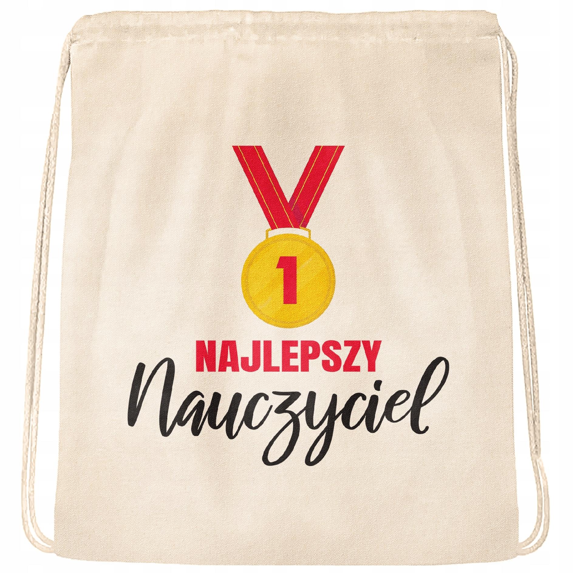 Plecak bawełniany super prezent na dzień nauczyciela