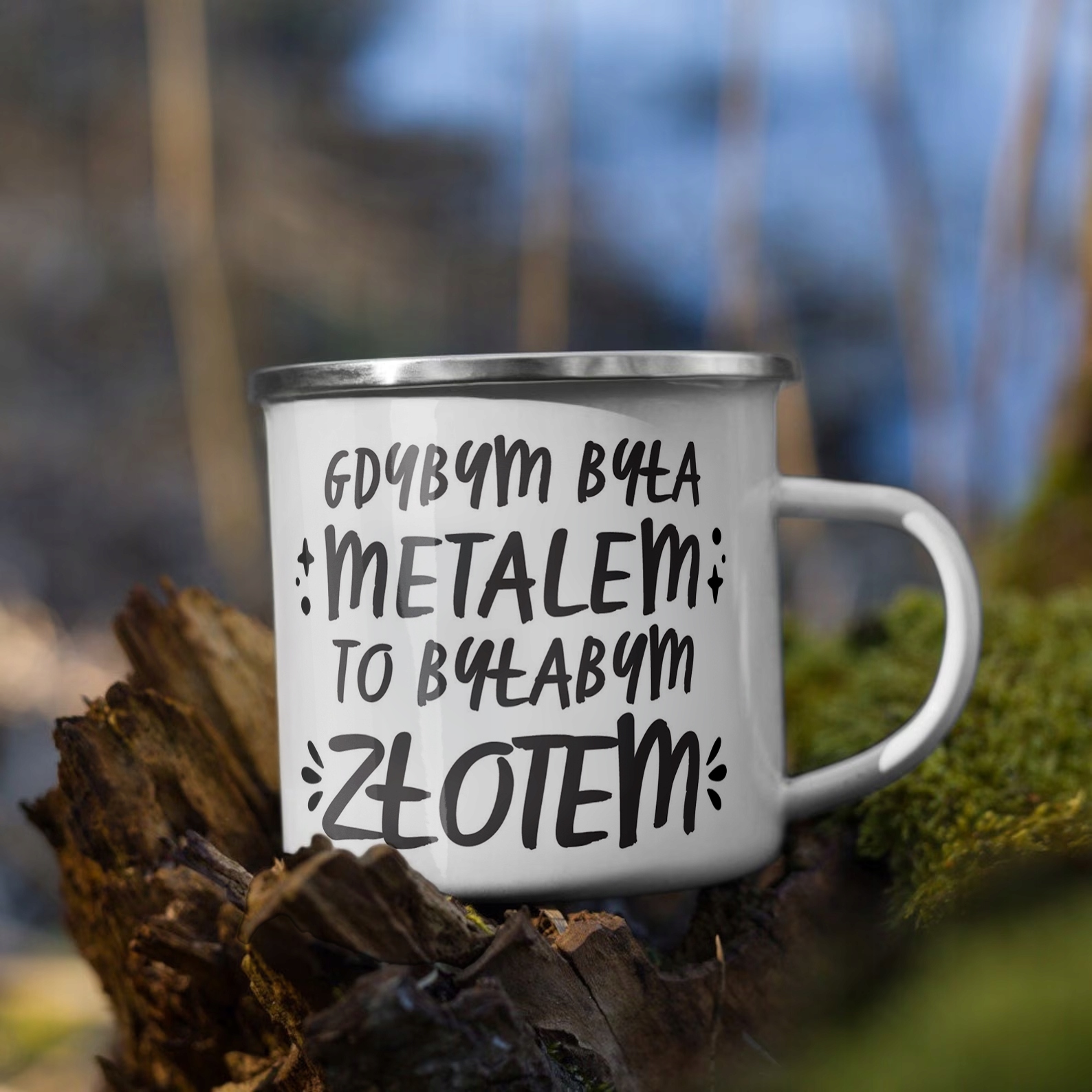 Emaliowany Kubek Garnuszek Dzień Kobiet Dla Kobiety Prezent Upominek
