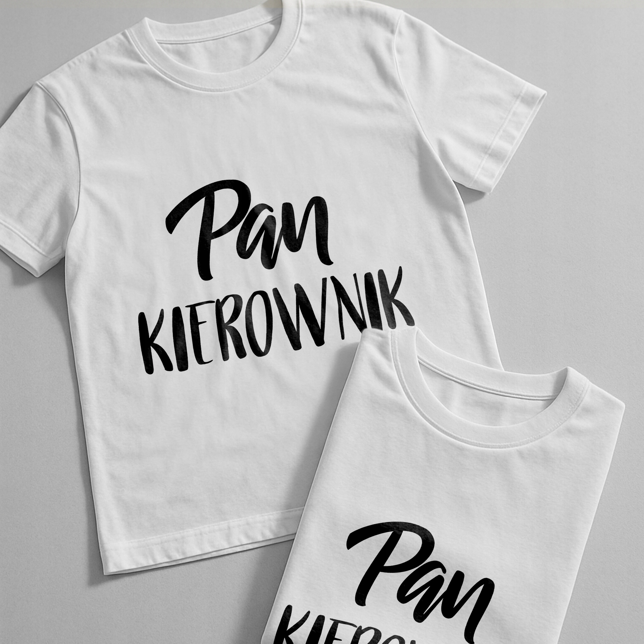 Koszulka biała męska Pan Kierownik Zabawny Prezent