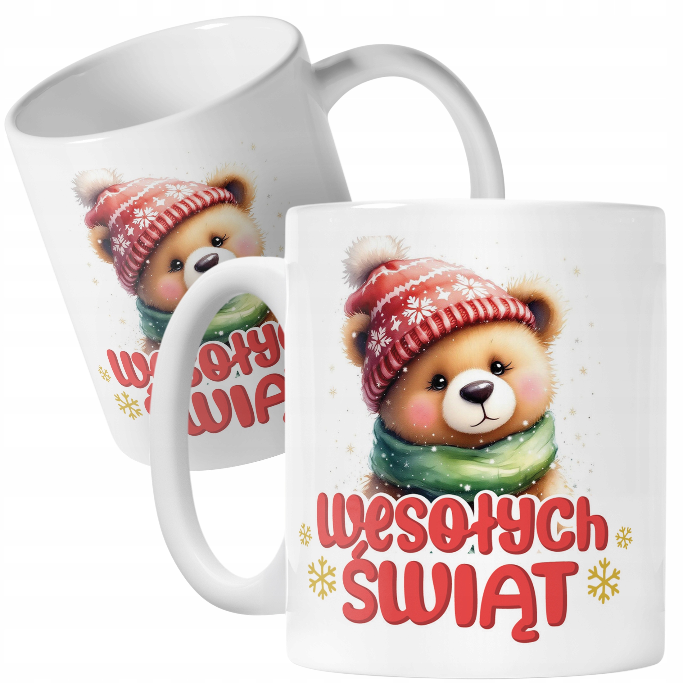 Kubek Ceramiczny Świąteczny Wesołych Świąt Boże Narodzenie Prezent