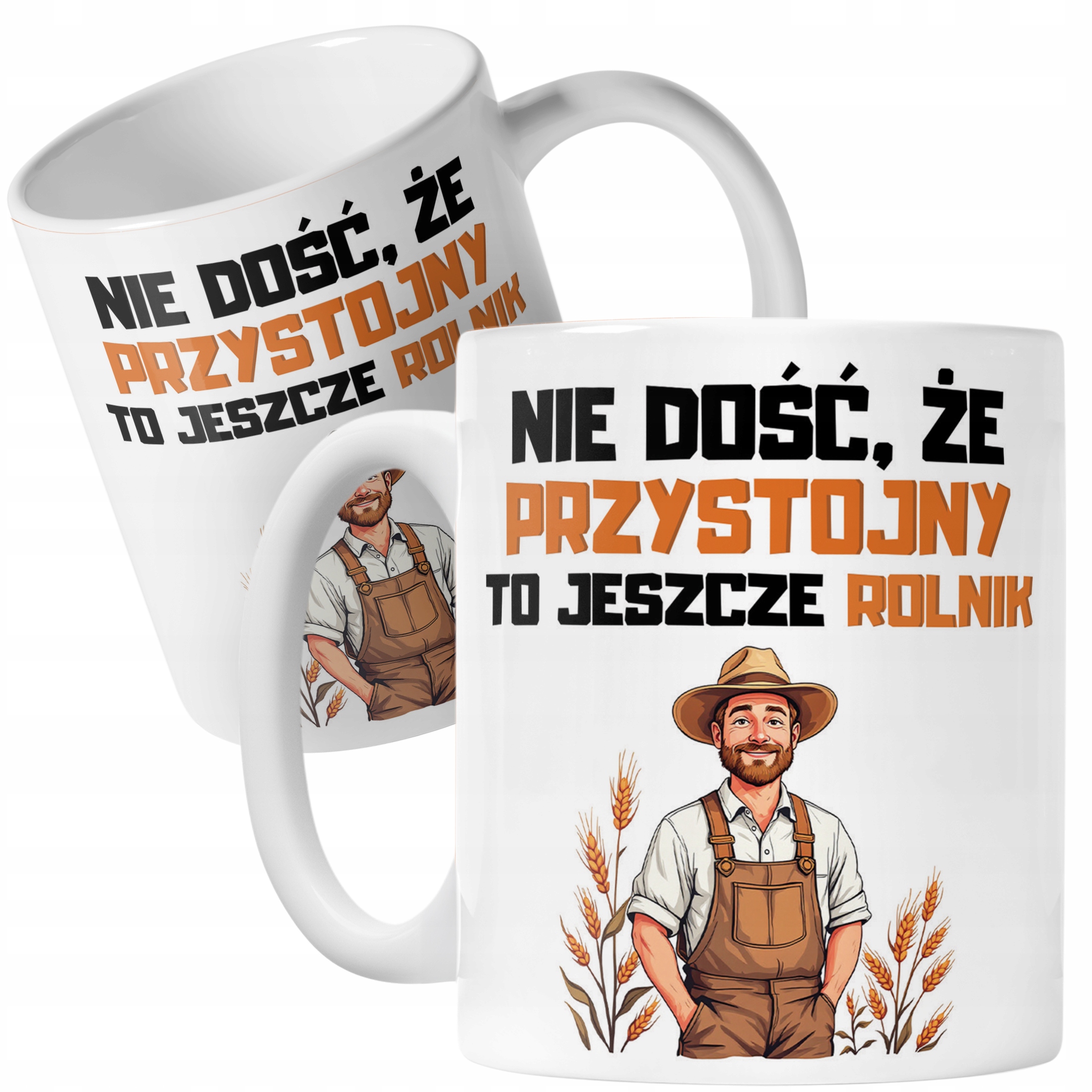 Kubek ceramiczny Rolnik Dla Rolnika Traktor Zabawny Prezent Upominek