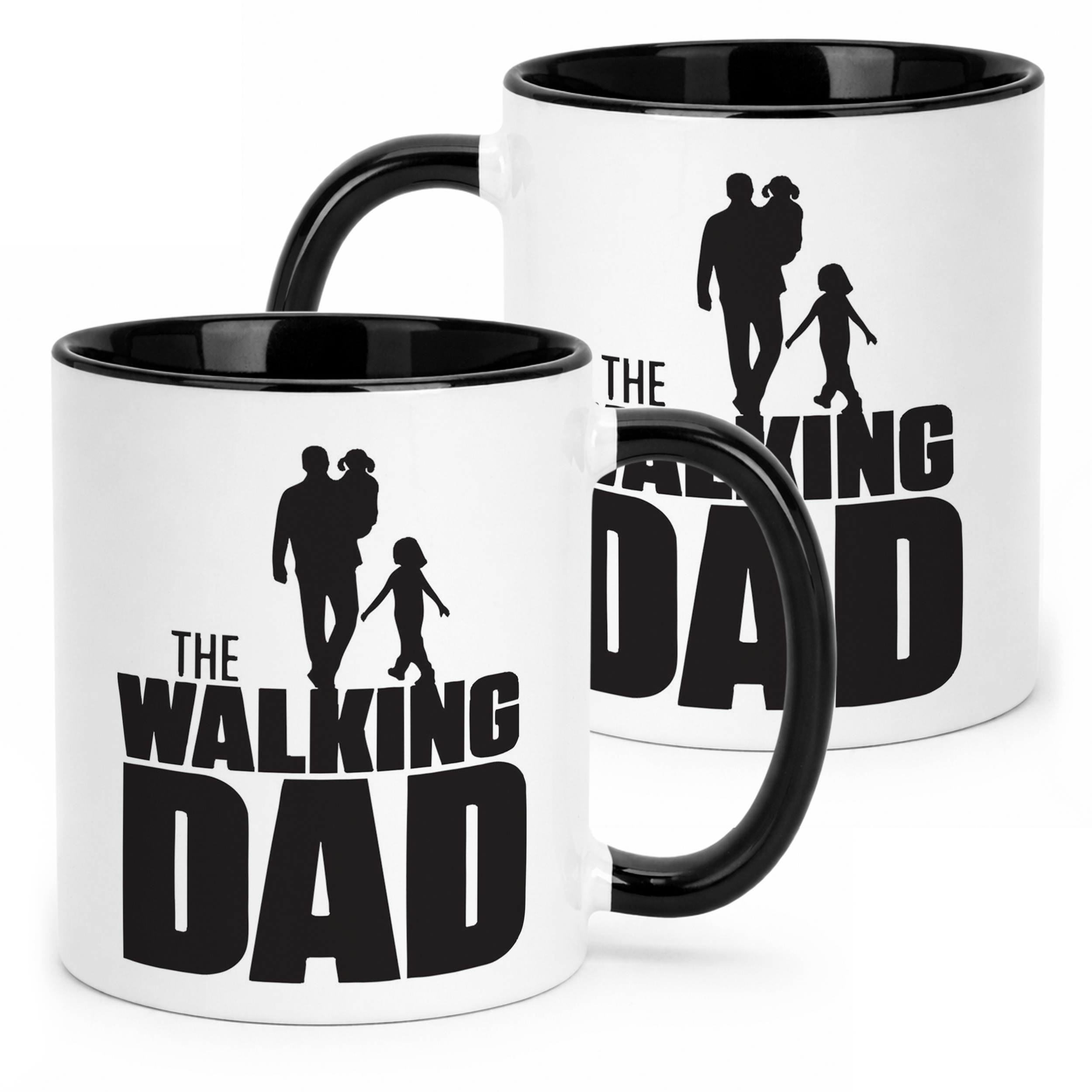 Kubek Czarny Dzień Ojca Dla Taty The Walking Dad Prezent