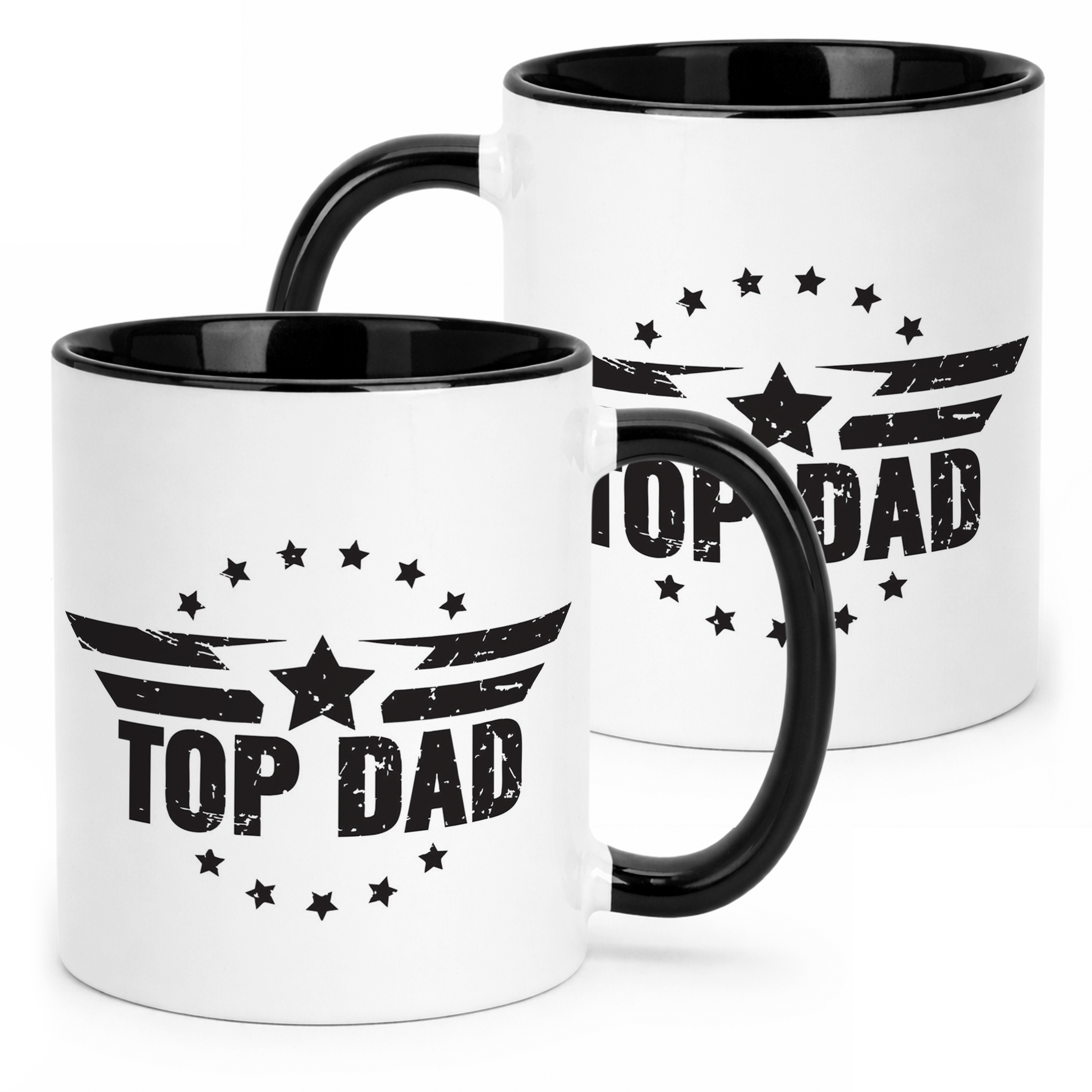 Kubek Czarny Dzień Ojca Dla Taty Top Dad Top Gun Prezent