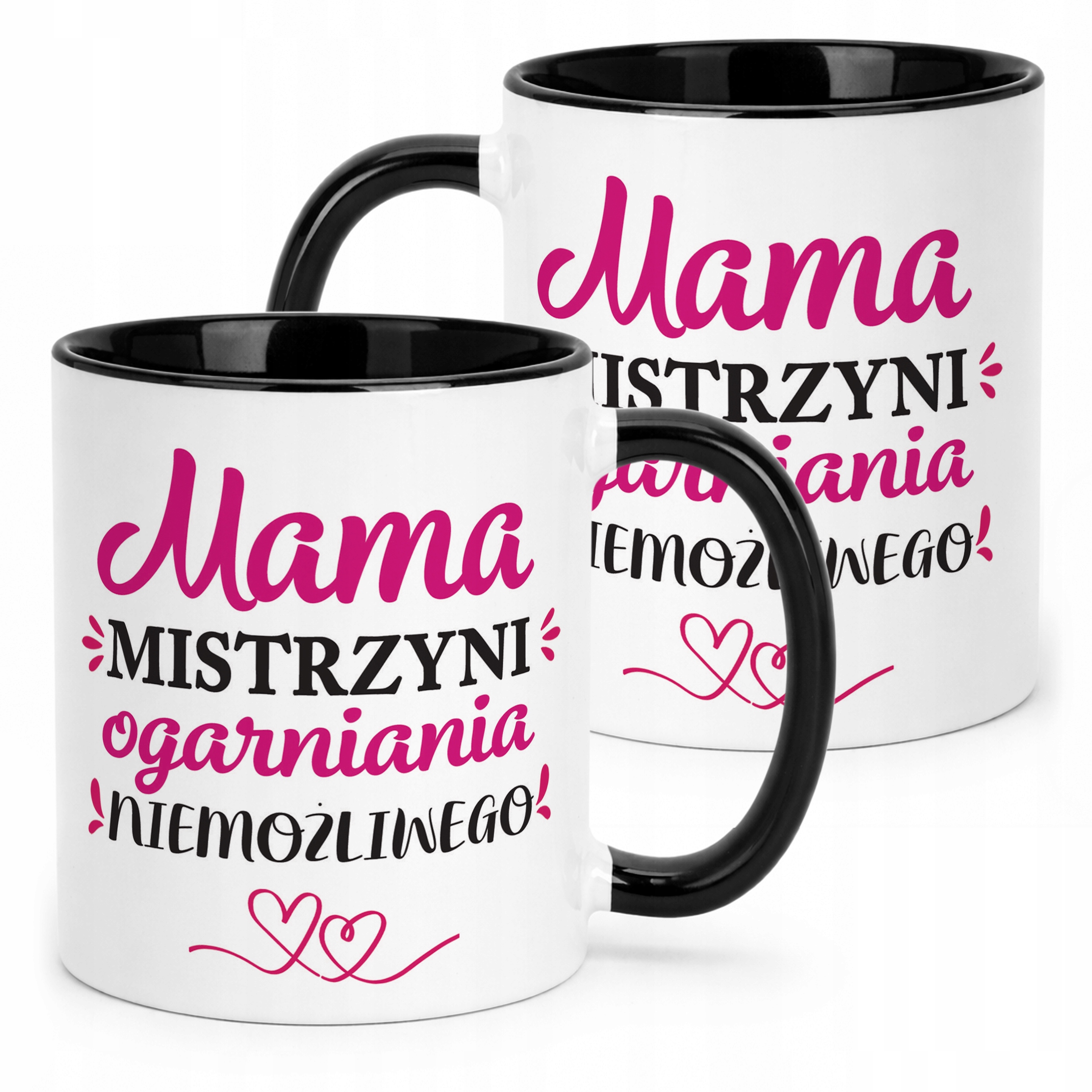 Kubek Czarny Dzień Matki Dla Mamy Prezent Mama Mistrzyni Ogarniania