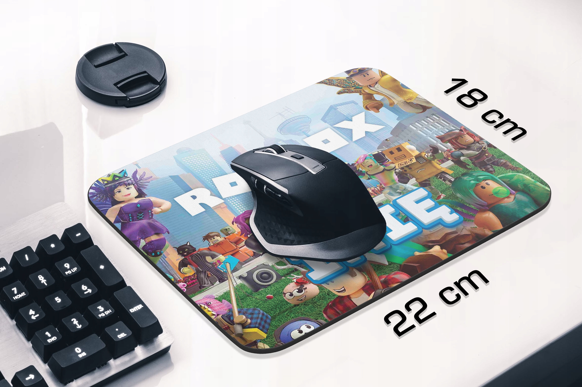 Zestaw Z Imieniem kubek + podkładka pod mysz 22×18 cm ROBLOX Dla Gracza