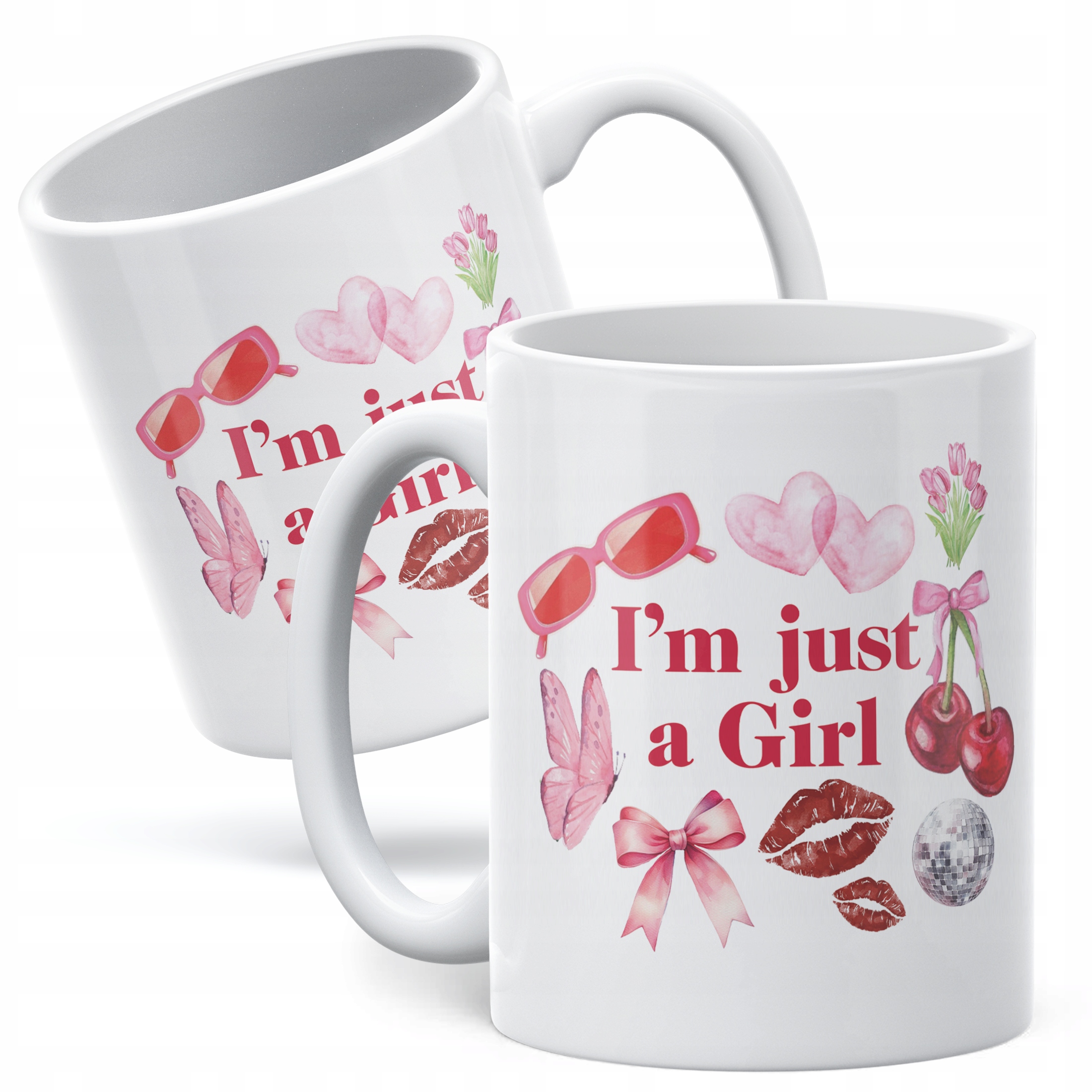 Kubek ceramiczny I’m Just A Girl Dla Dziewczyny Prezent Upominek