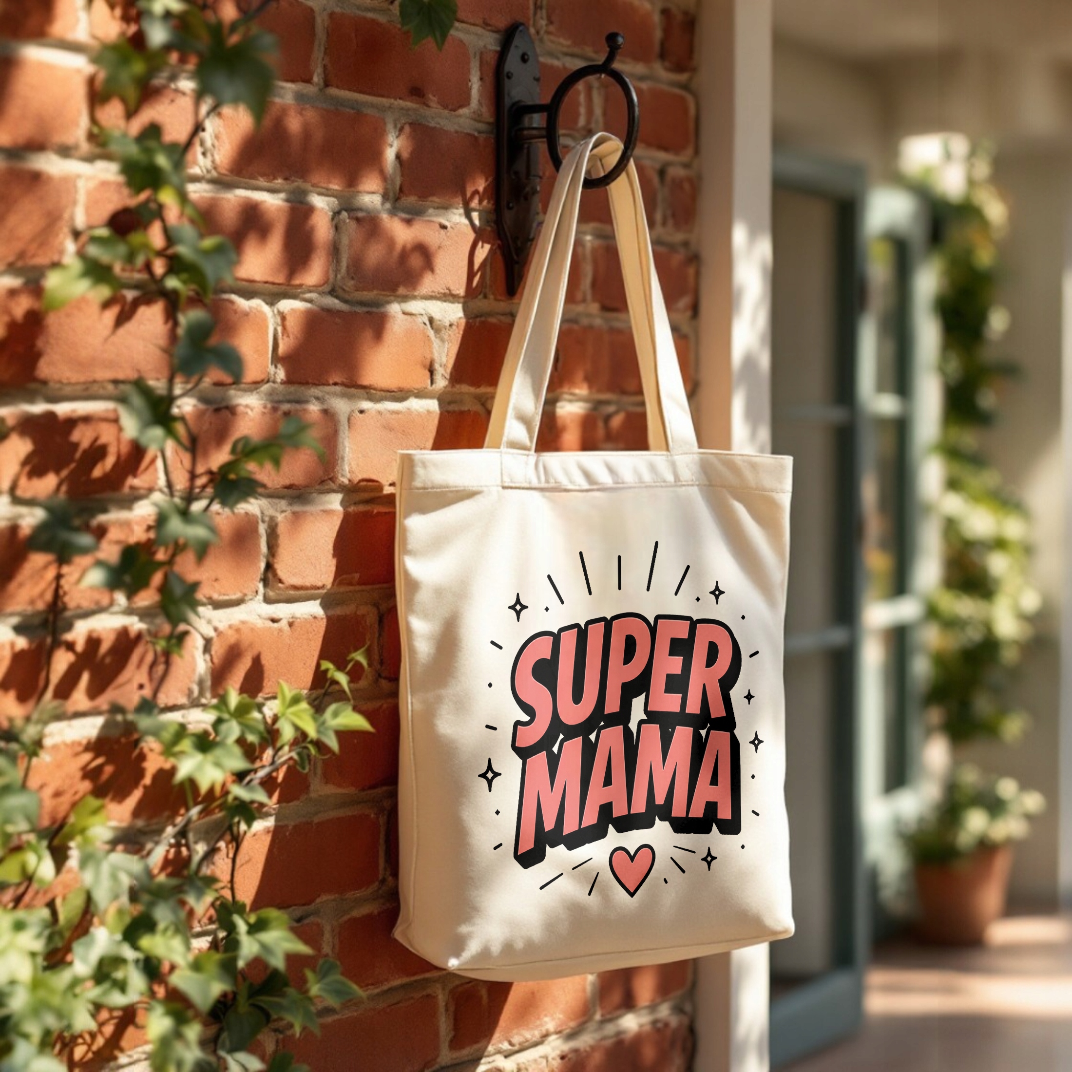Torba dla mamy bawełniana premium prezent na Dzień Matki uroczy upominek