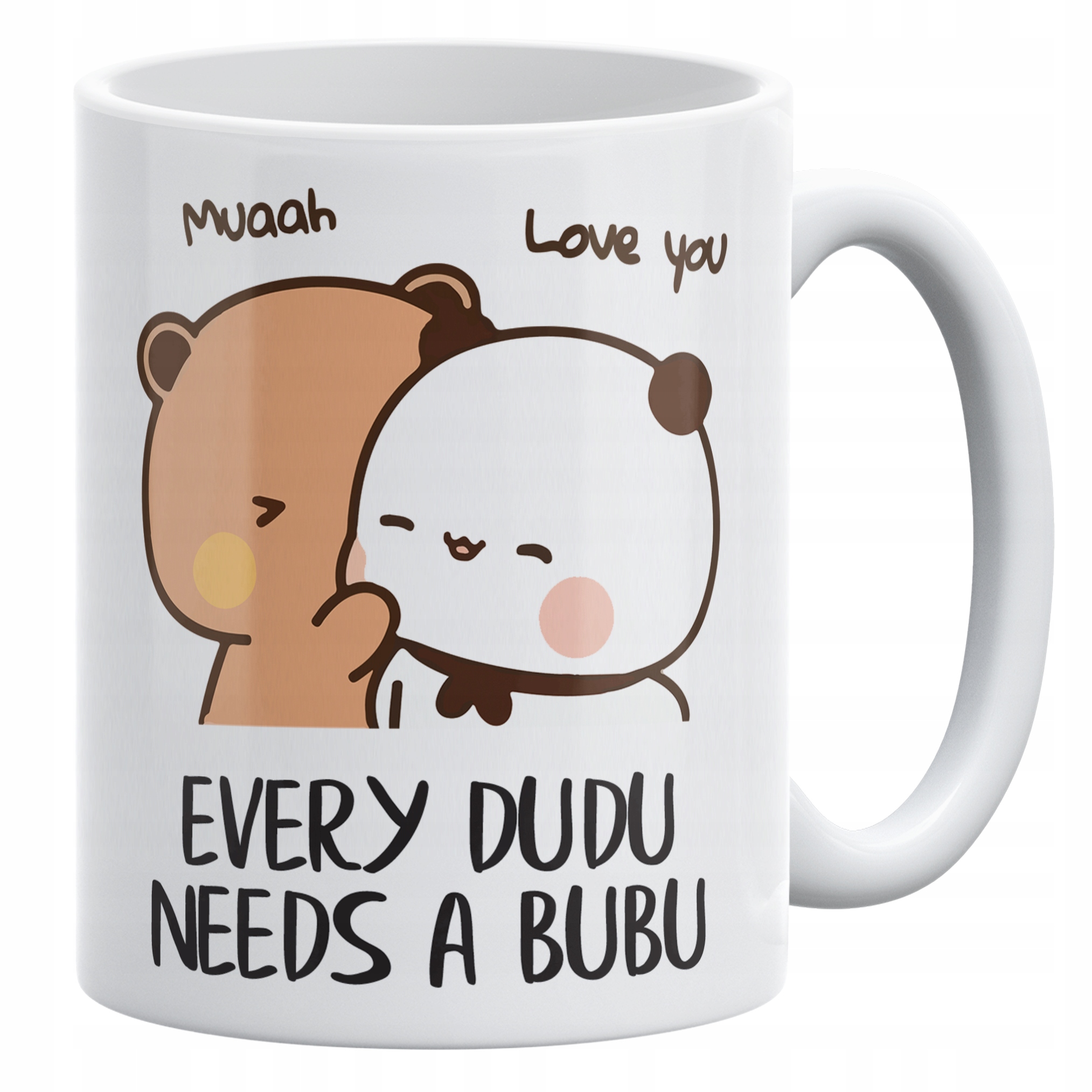 Zestaw Kubek + Poduszka 38×38 cm Walentynki Bubu i Dudu Dla Pary Prezent
