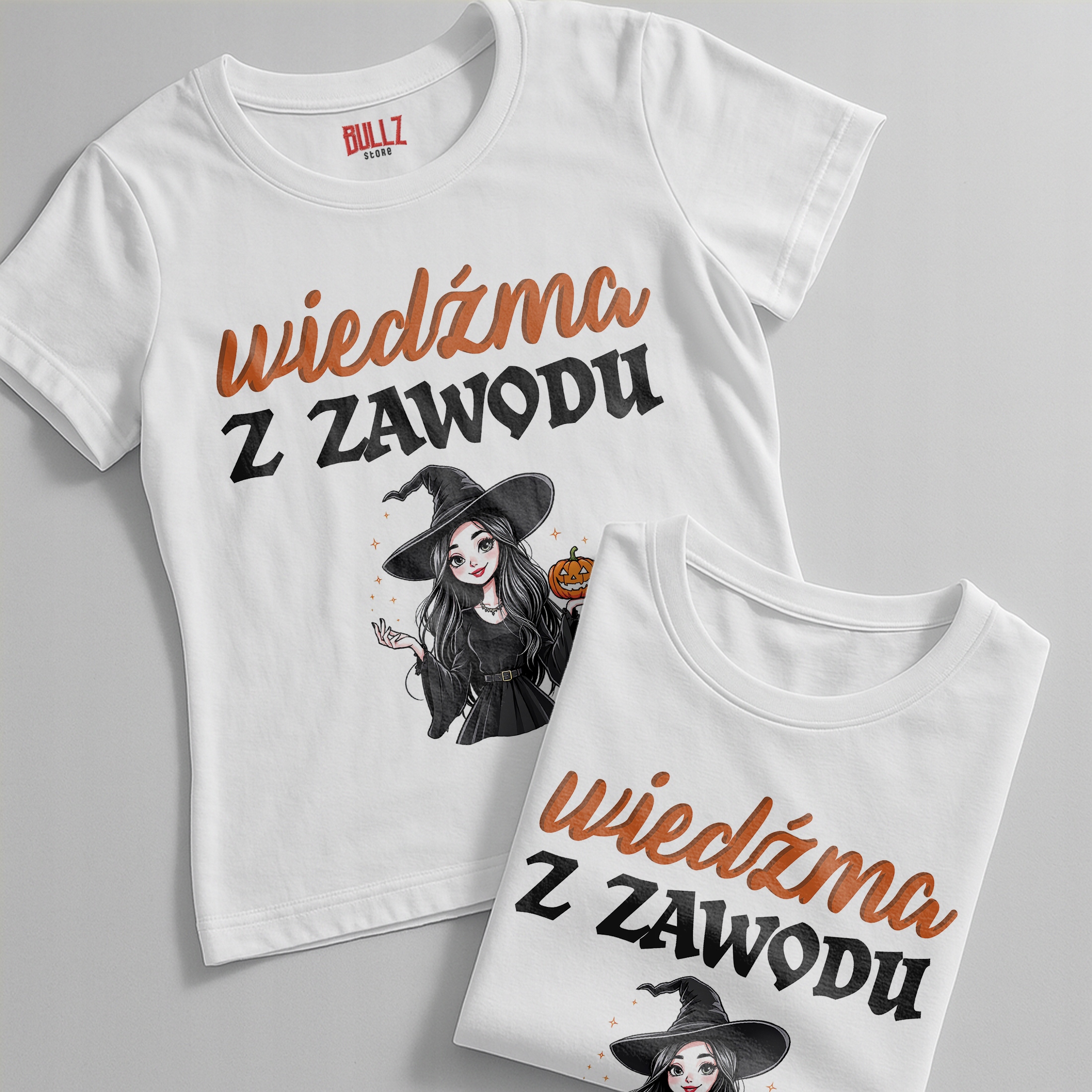 Koszulka biała damska Wiedźma Z Zawodu Zabawny Prezent