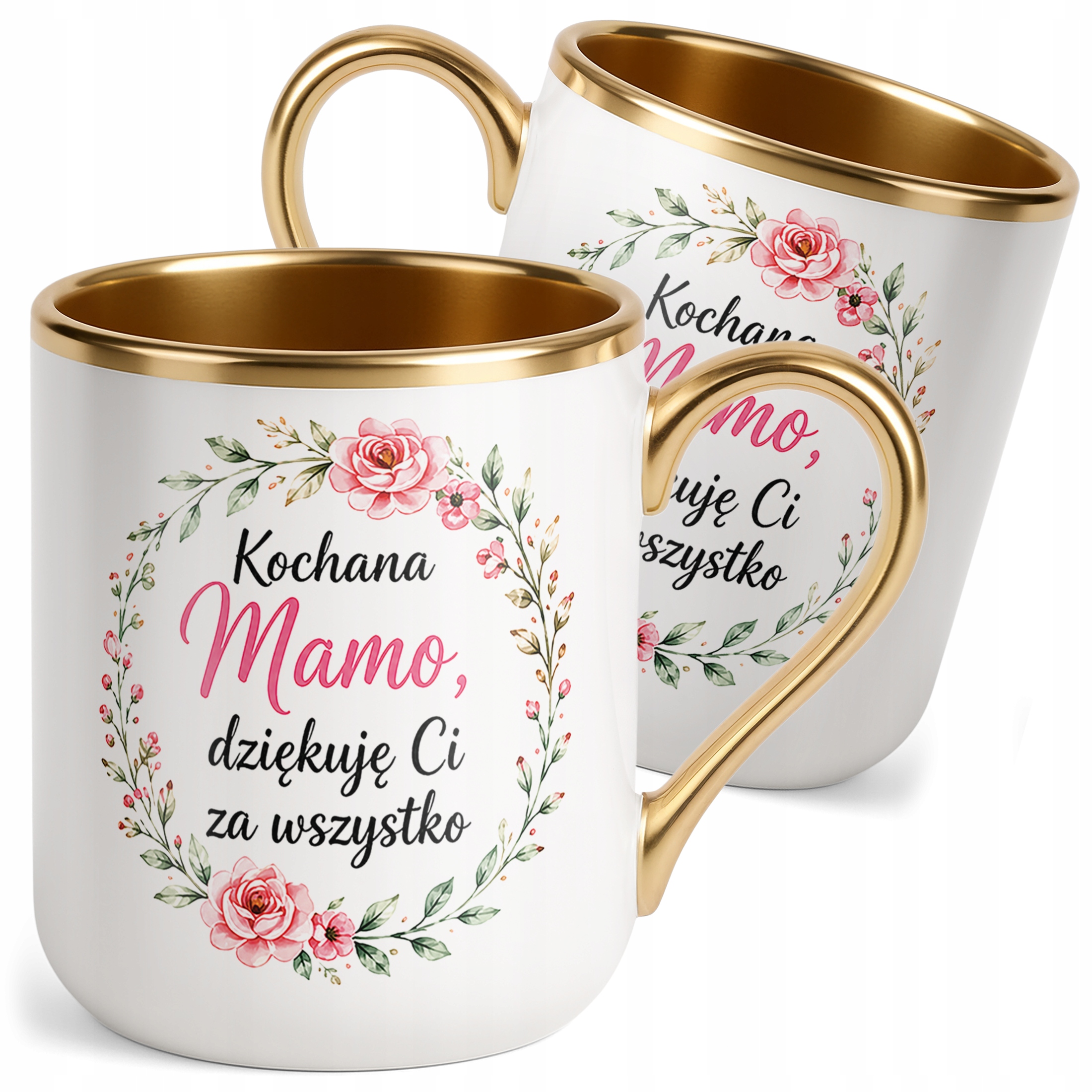 Kubek premium złoty prezent dla mamy na Dzień Matki uniwersalny prezent
