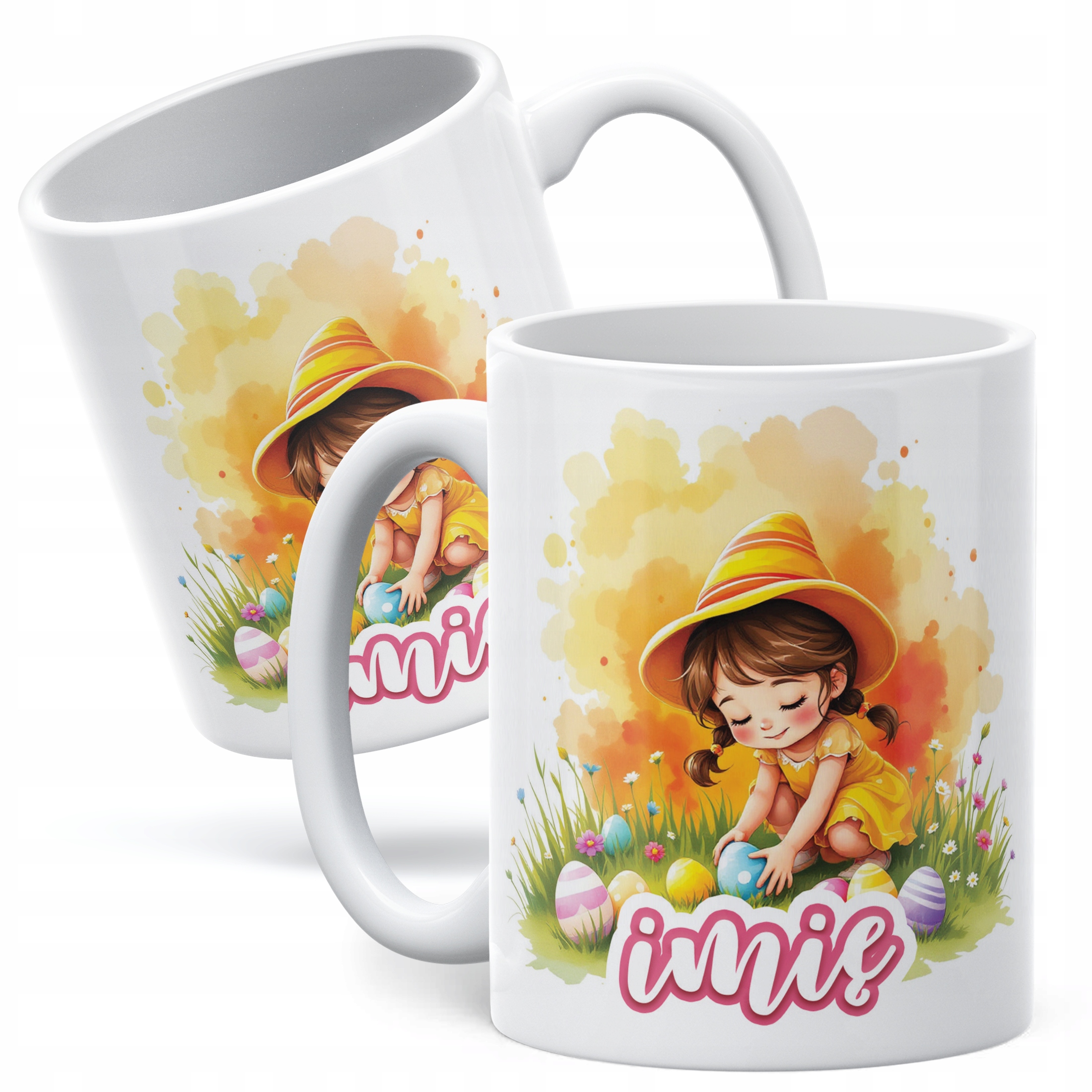 Kubek ceramiczny Wielkanocny Personalizowany Z okazji Świąt Wielkanocnych