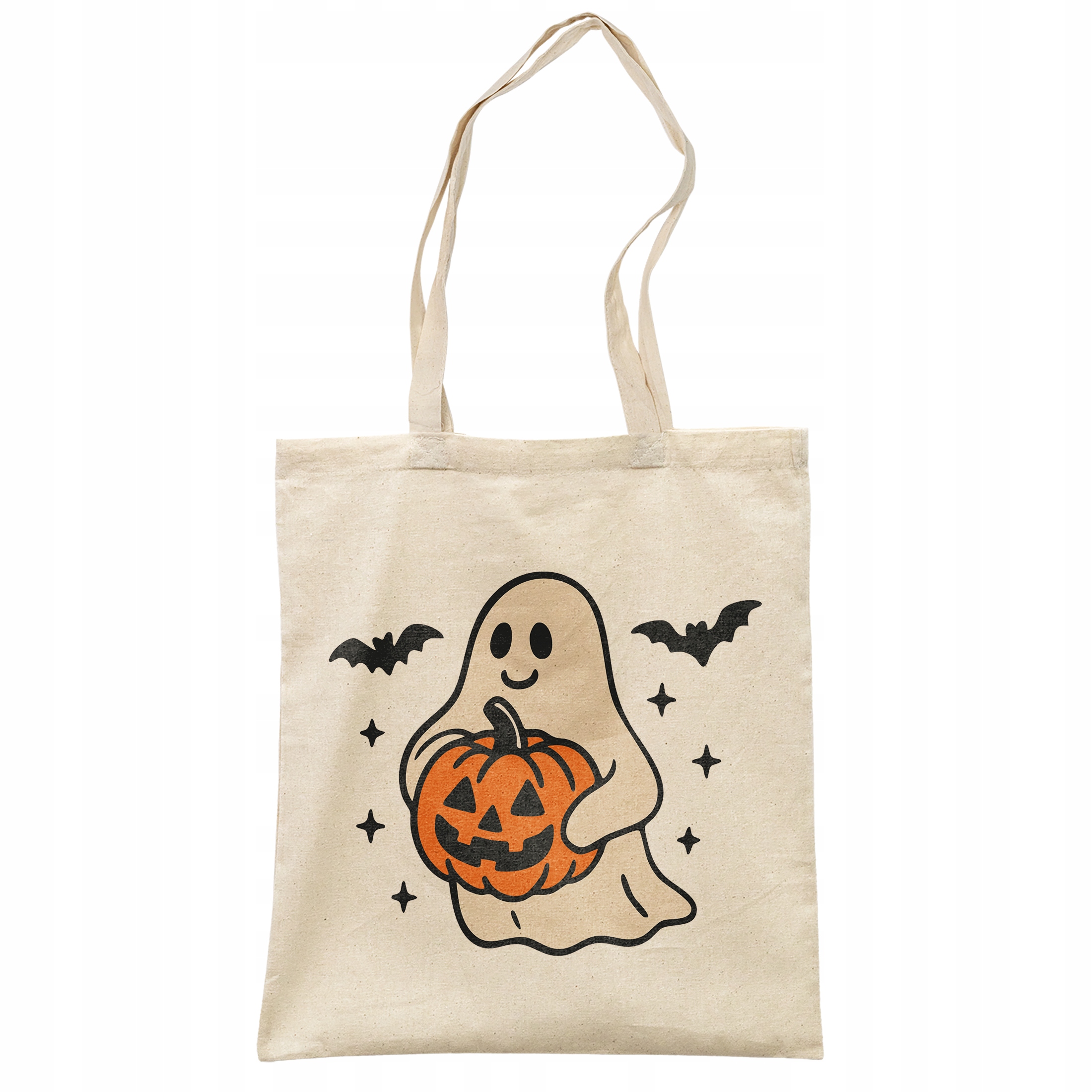 Torba bawełniana na zakupy Halloween Jesień Dynia Duch Prezent