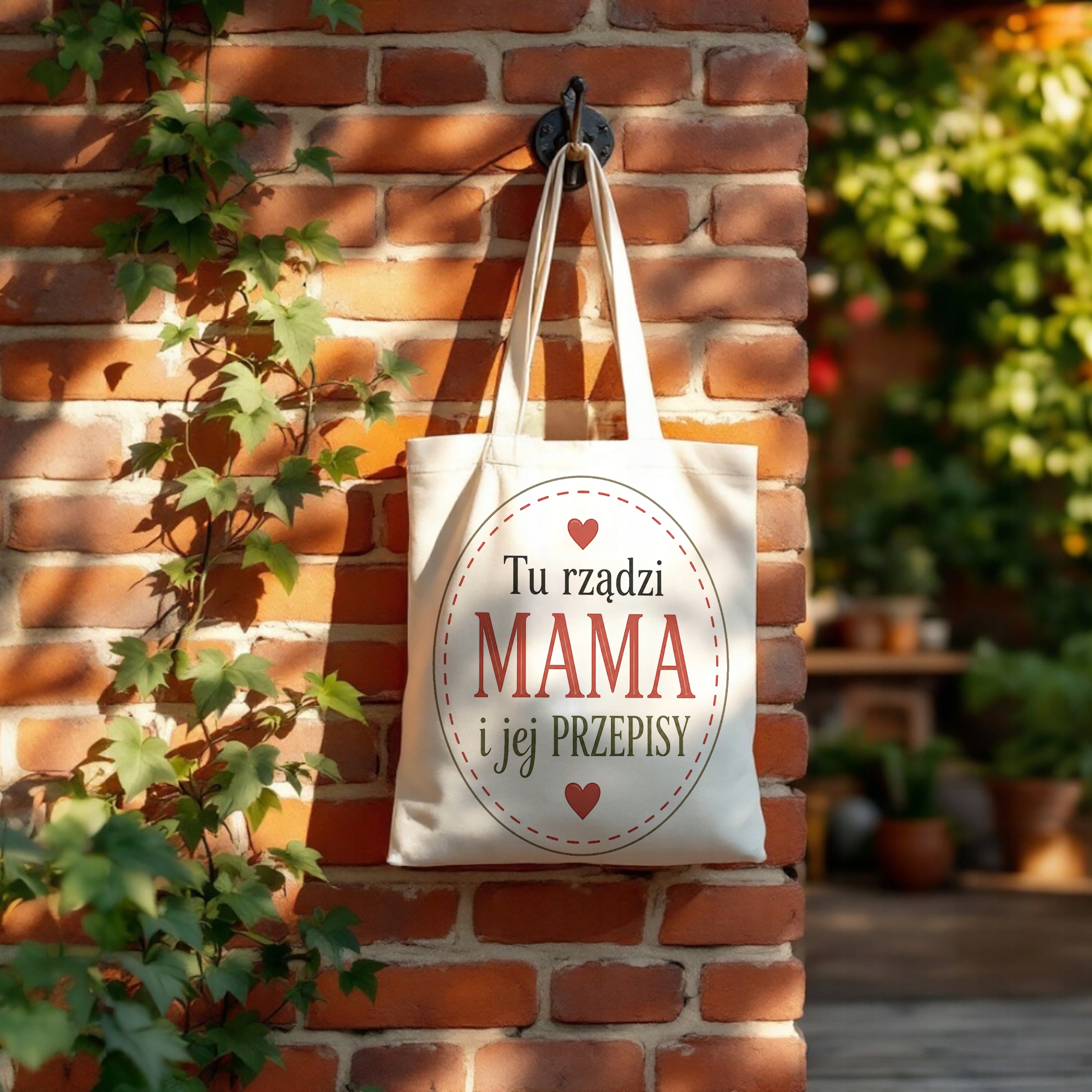 Prezent na Dzień Matki torba bawełniana dla mamy piękny upominek dla mamy