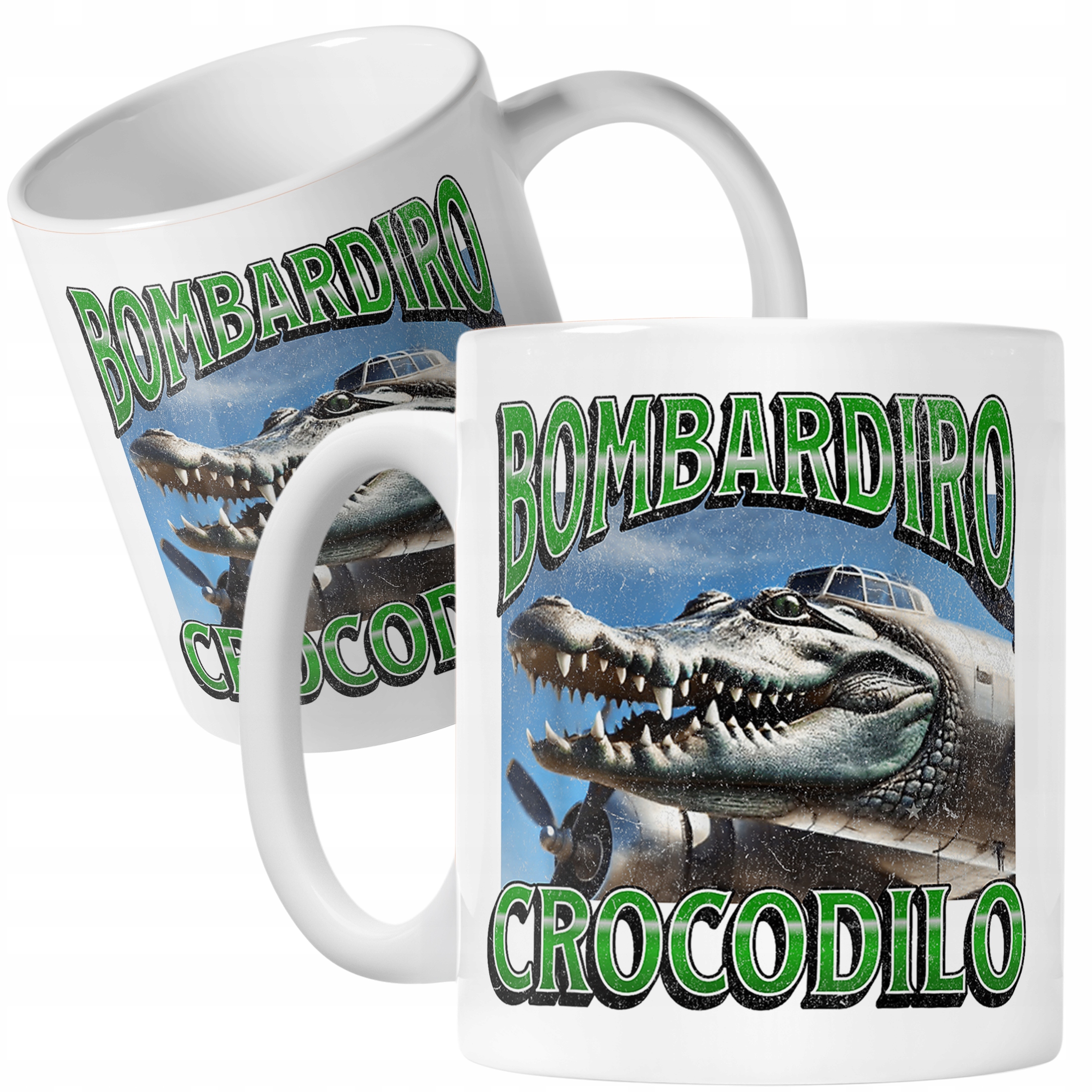 Kubek ceramiczny Bombardino Crocodilo viral tiktok brainrot