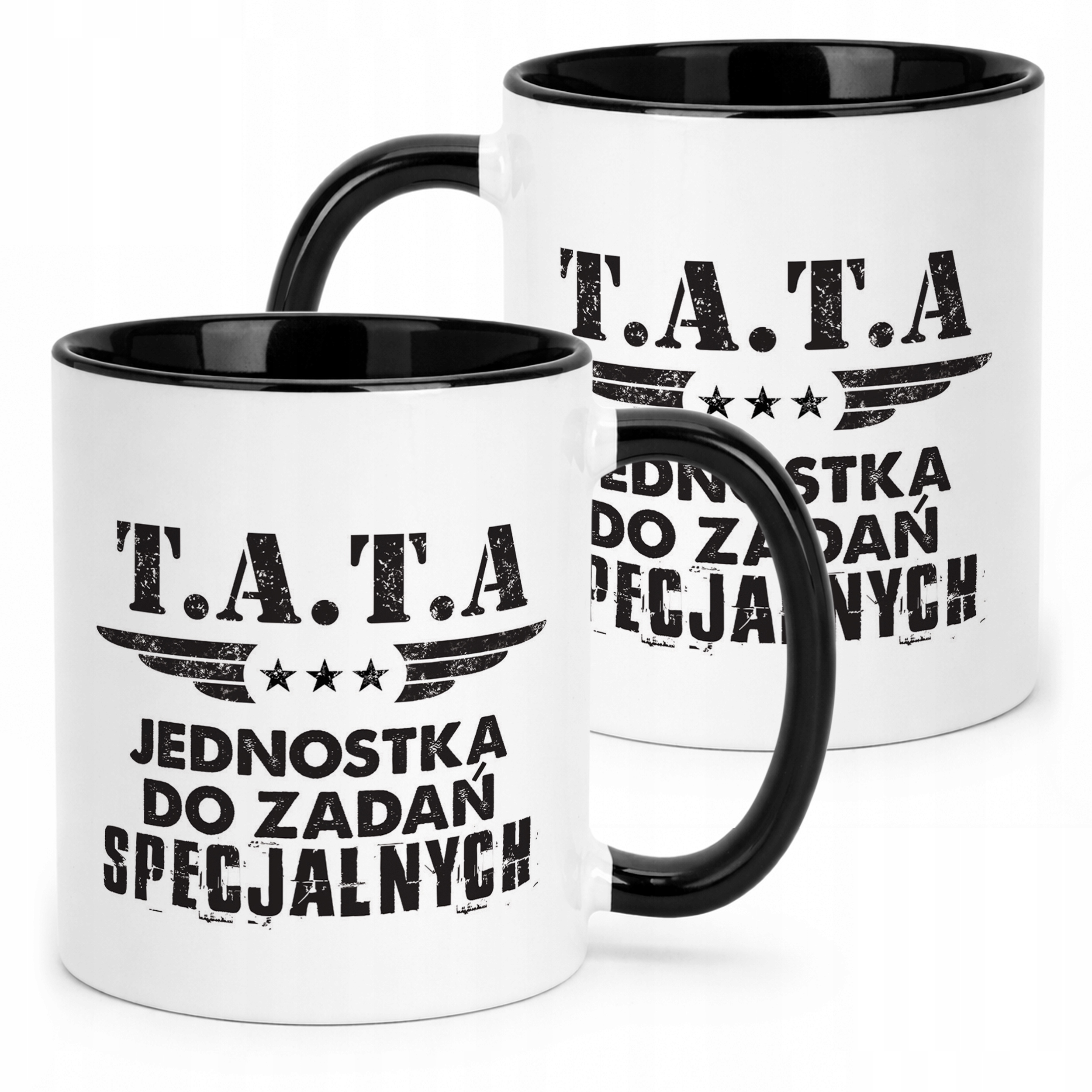 Kubek Czarny Dzień Ojca Dla Taty Tata Jednostka Prezent