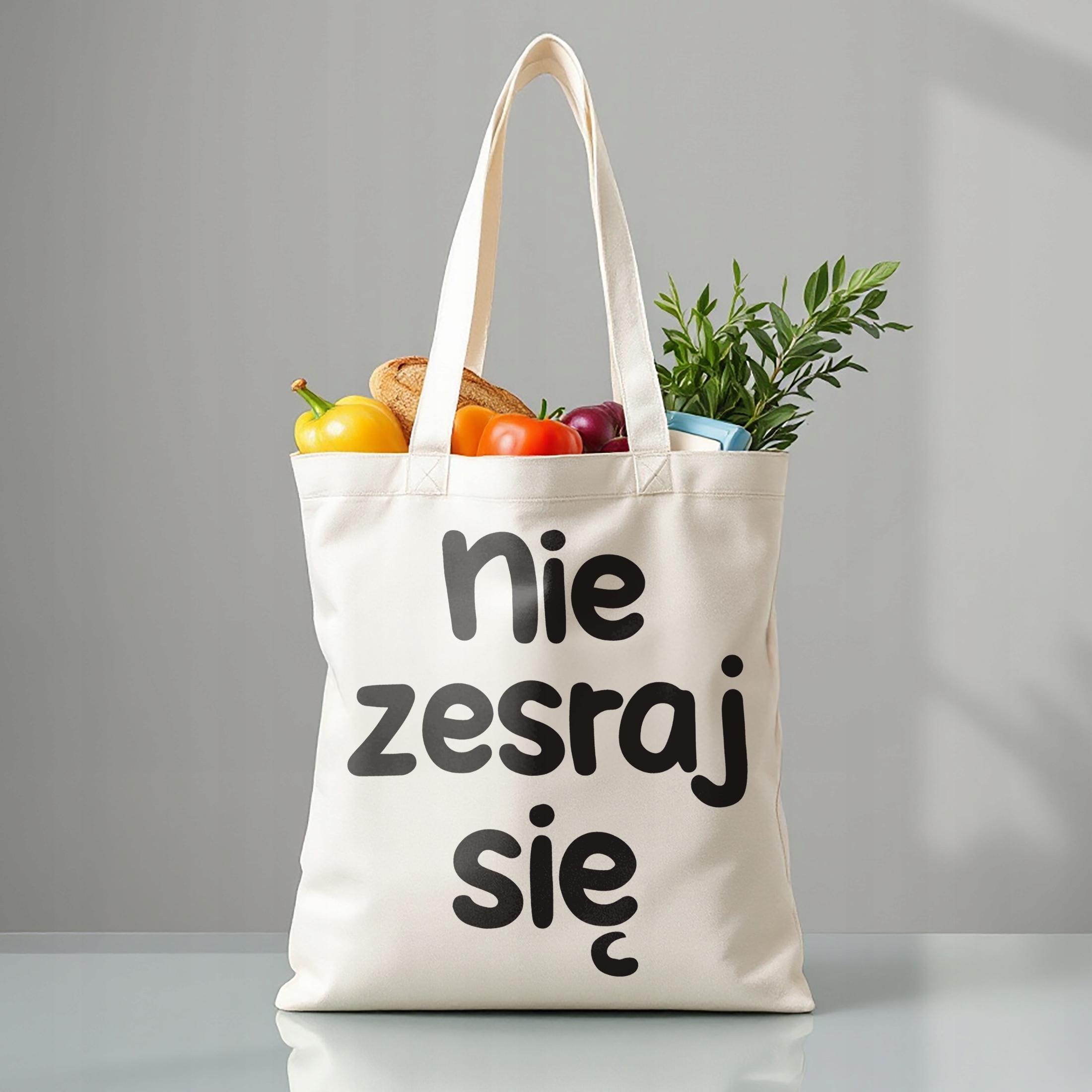 Torba bawełniana premium Nie Zes*aj Się Zabawny Prezent