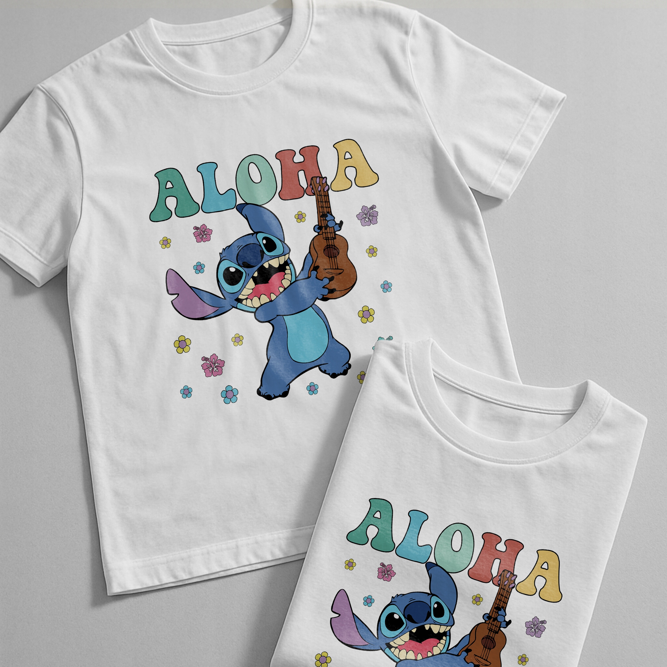 Koszulka biała dziecięca Stitch Lilo i Stich Dla Fanów